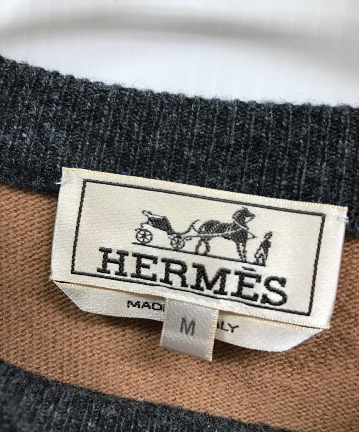 中古・古着通販】HERMES (エルメス) カシミヤ混ラグランスリーブ