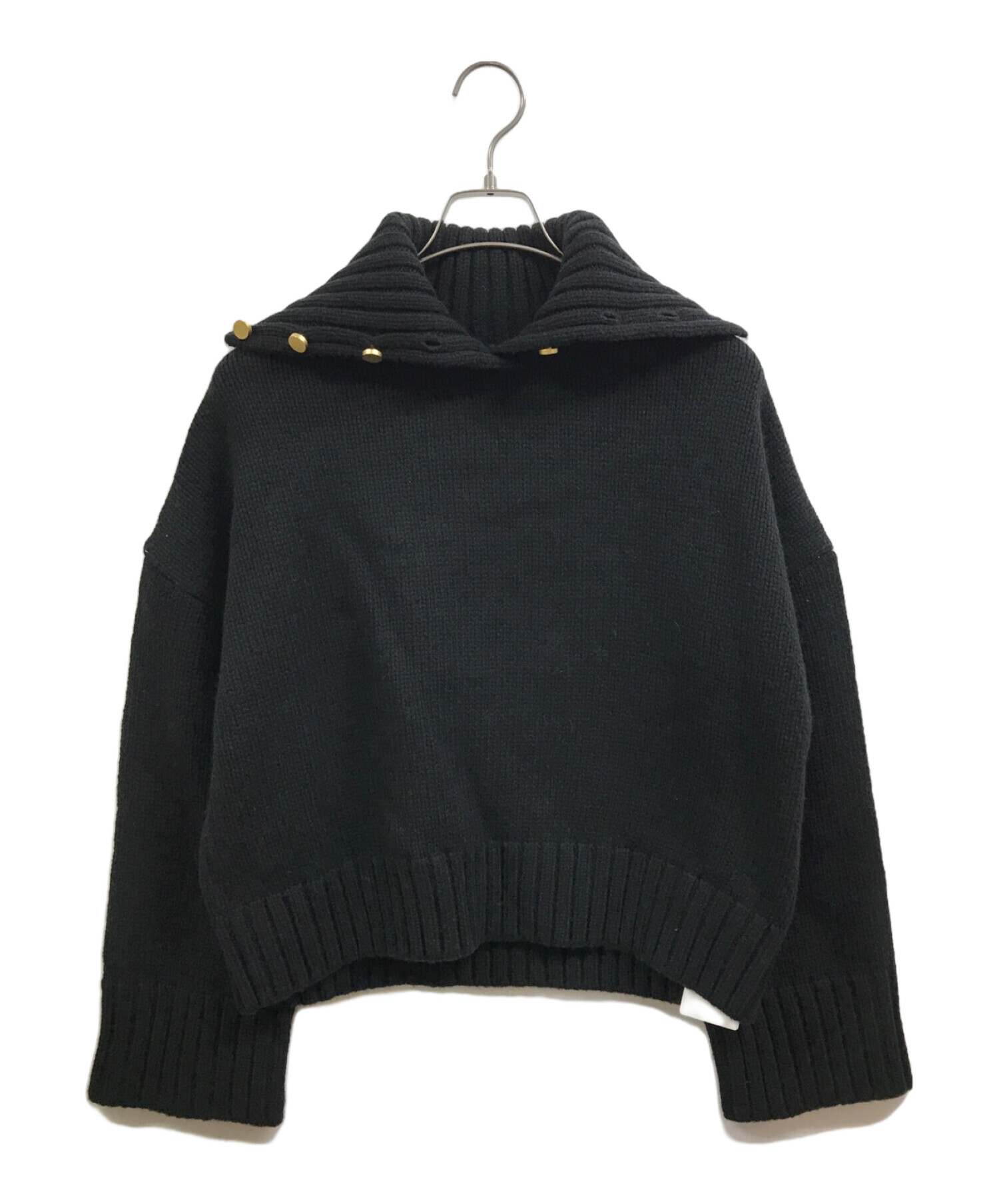 Spick & Span ウール釦開きニット