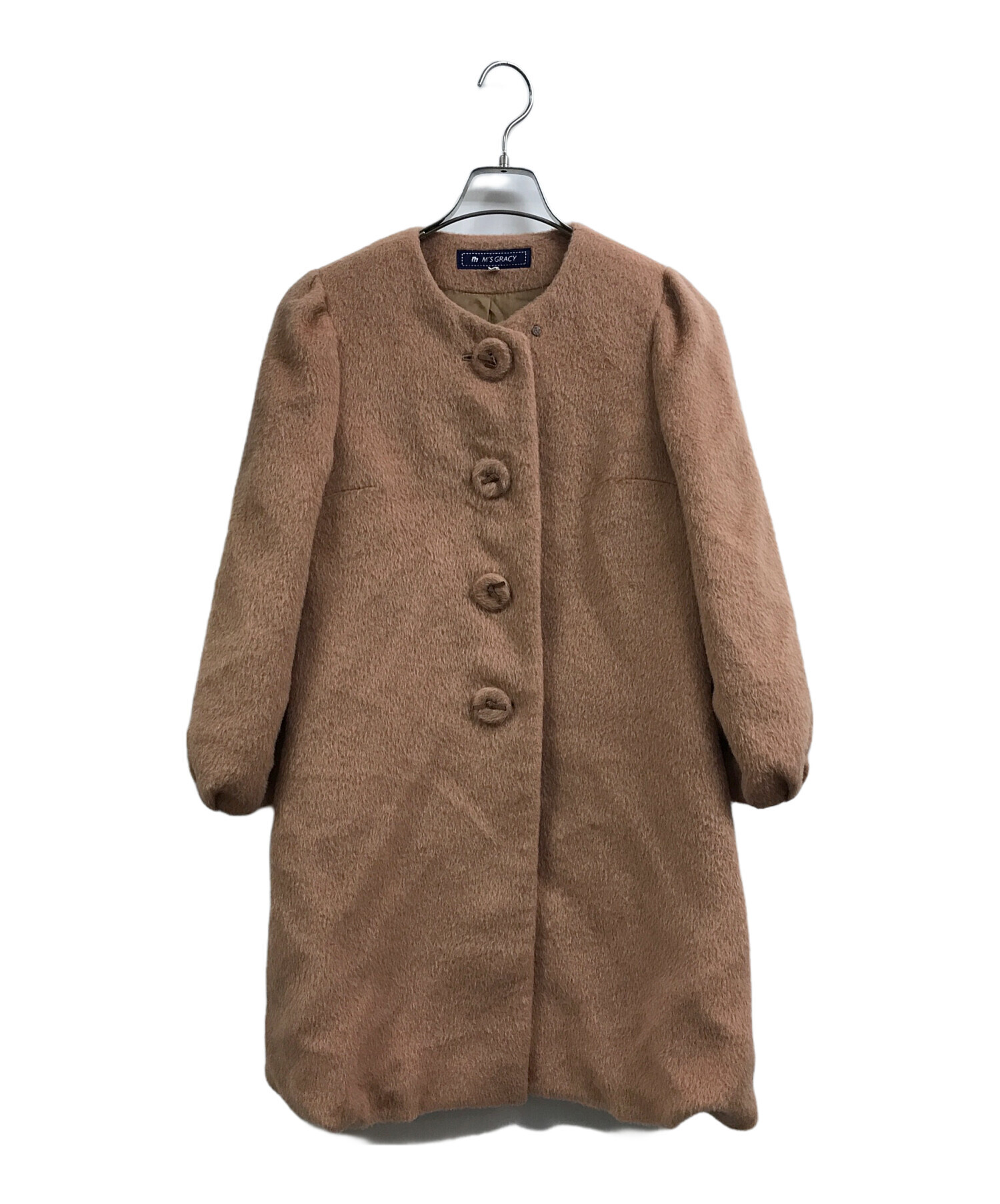 コート エムズグレーシー エムズグレイシー 裏地ギンガムチェック