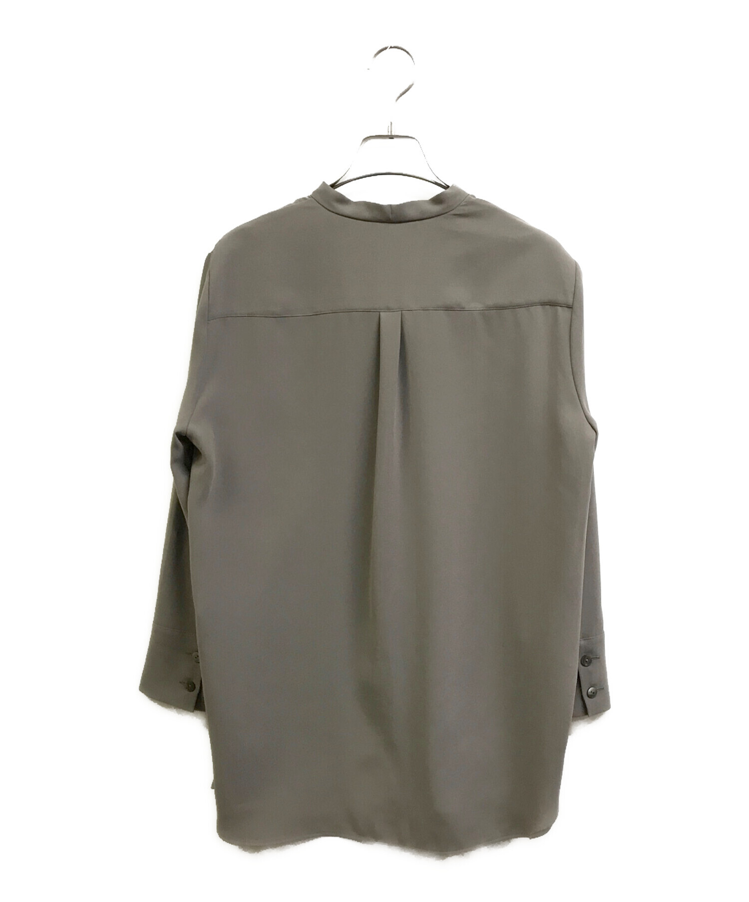 中古・古着通販】theory (セオリー) Prime GGT Tie Blouse グレー