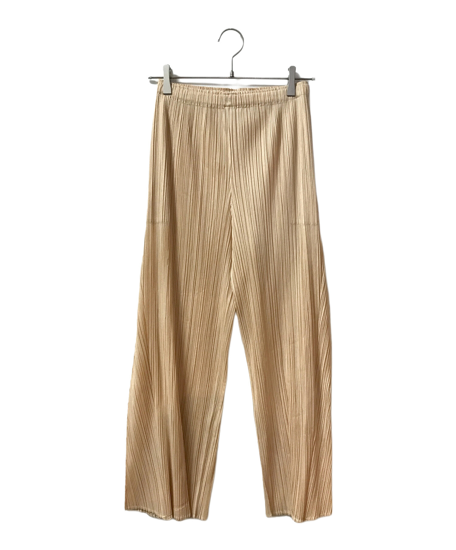 PLEATSPLEASE M プリーツプリーズ　ロングパンツ　ベージュ 中古・古着通販】PLEATS PLEASE (プリーツプリーズ) MONTHLY COLORS