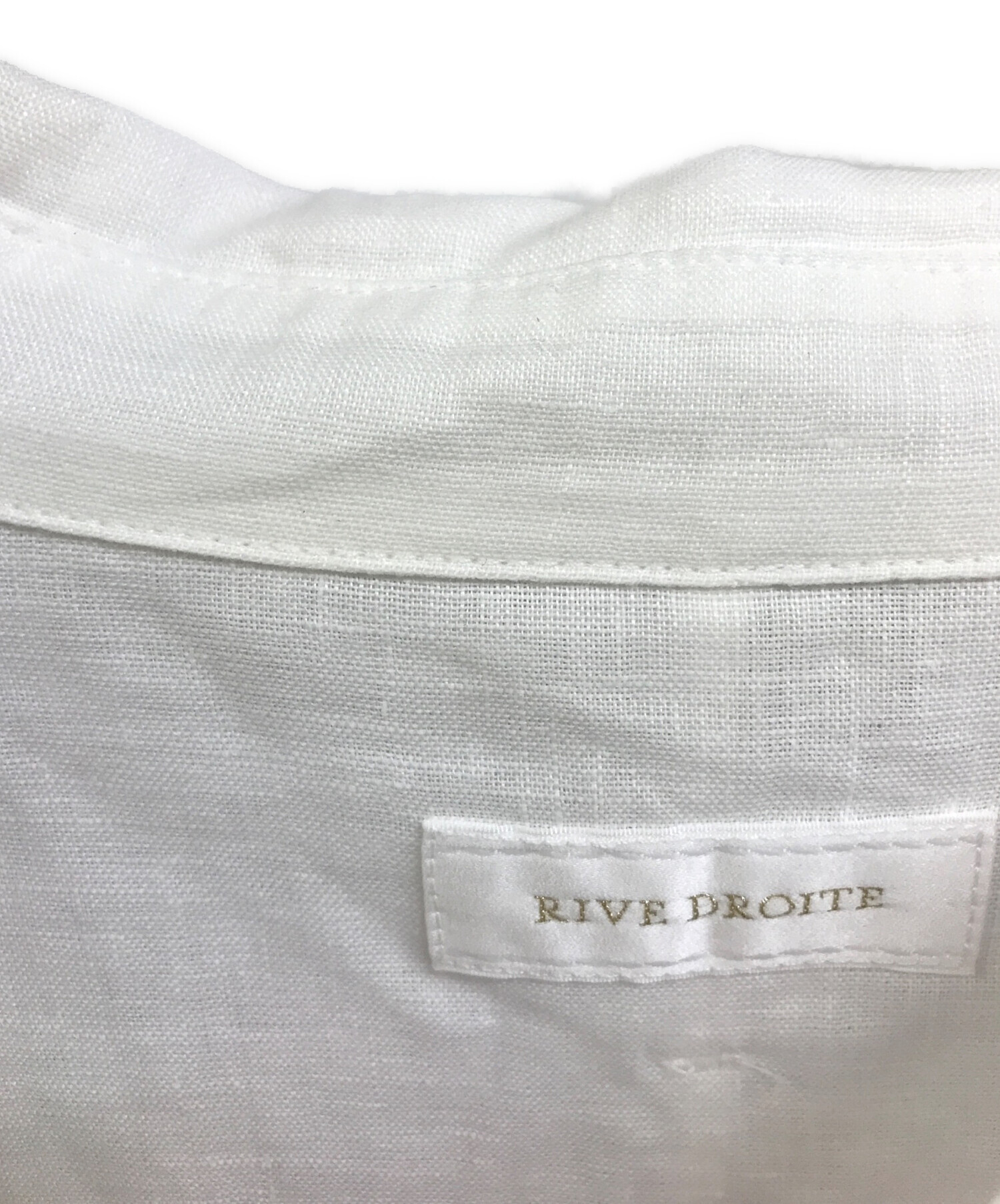 中古・古着通販】RIVE DROITE (リヴドロワ) リネンワイドシャツ 