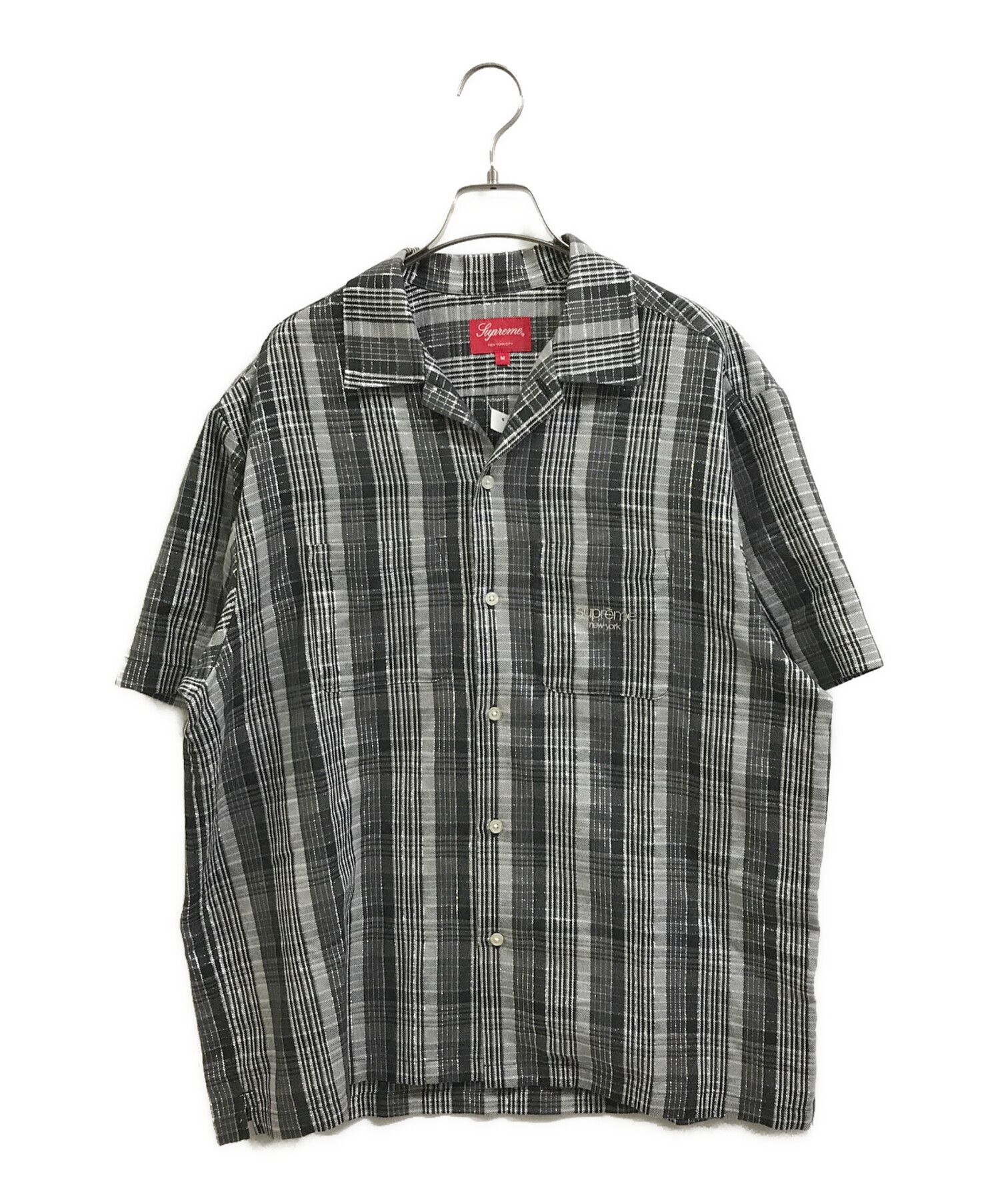 トップス Supreme llic Plaid S/S Shirt 23ss Supreme Metallic Plaid S/S Shirt 23ss