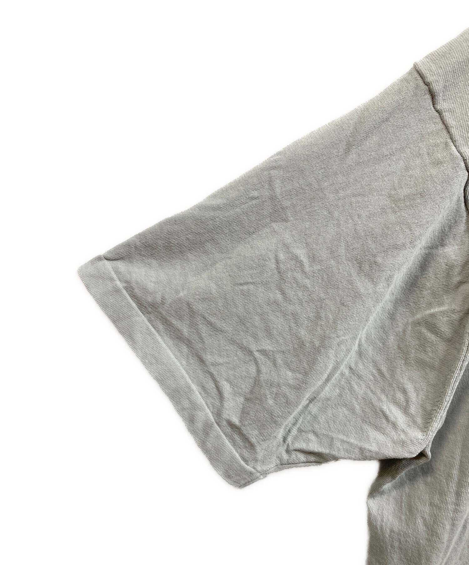 中古・古着通販】ATON (エイトン) ニットポロシャツ グレー サイズ:06