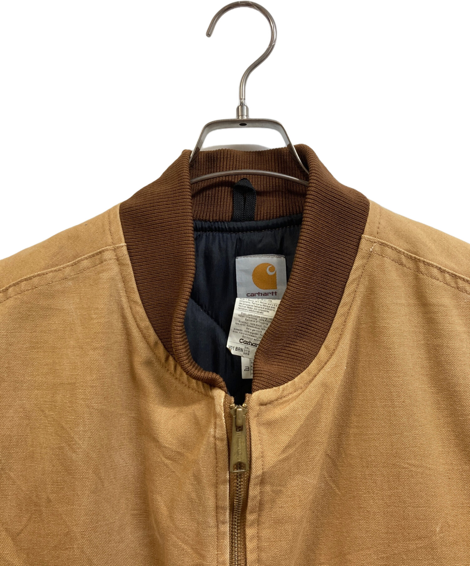 中古・古着通販】CarHartt (カーハート) ダックベスト ブラウン サイズ