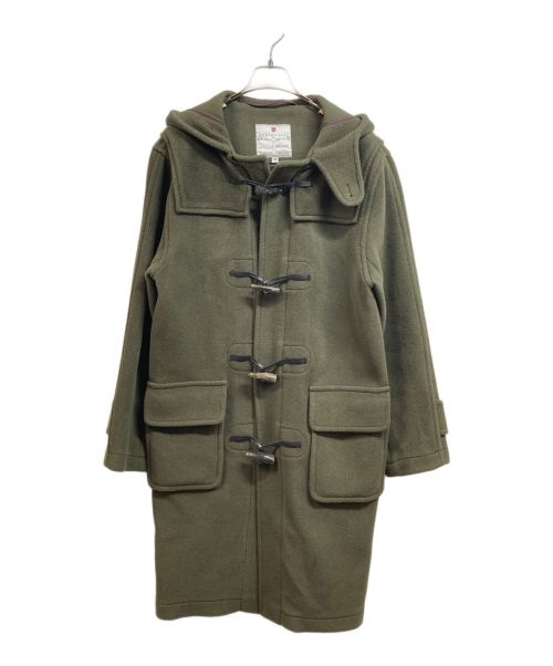 【極美品】 モンゴメリー  英国製 ダッフルコート ヘリンボーン ムーアブルック 英国製 モンゴメリー ビームス別注 ウール100%ヘリンボーンダッフル