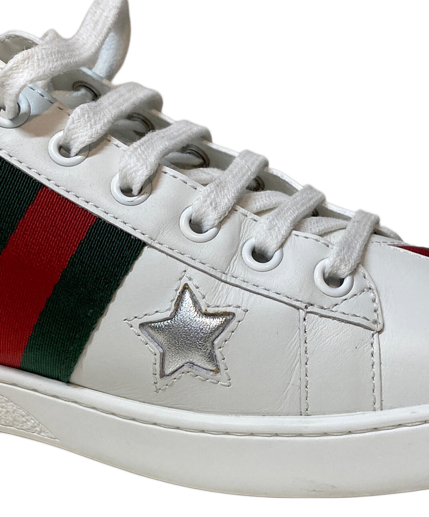 中古・古着通販】GUCCI (グッチ) エース エンブロイダリースニーカー