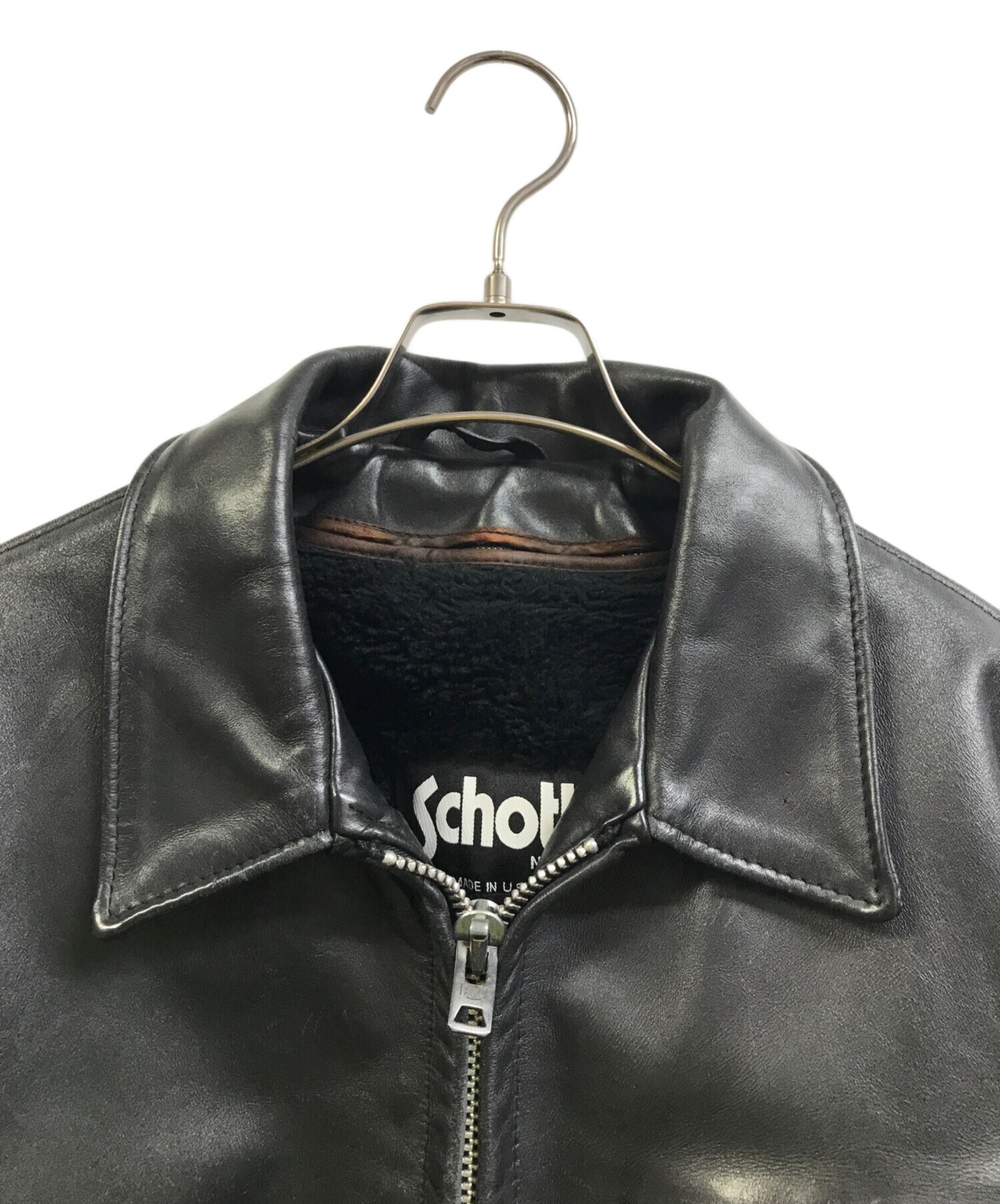 中古・古着通販】Schott (ショット) ライナー付きステアハイドレザー