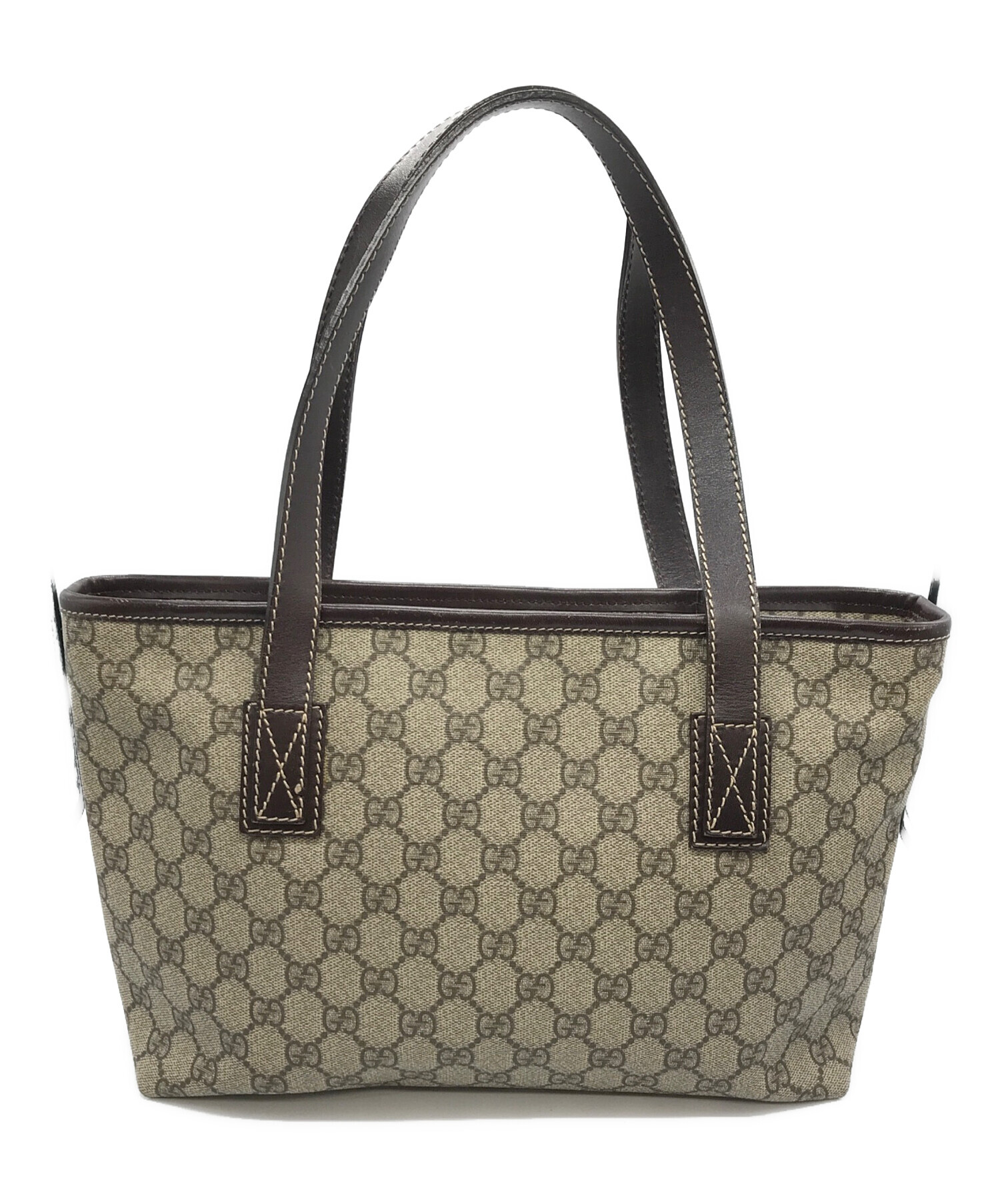 中古・古着通販】GUCCI (グッチ) PVCトートバッグ ベージュ｜ブランド 