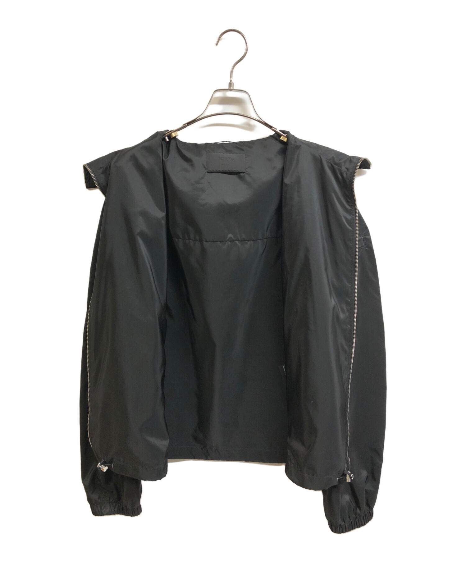 中古・古着通販】PRADA (プラダ) ナイロンジャケット ブラック サイズ