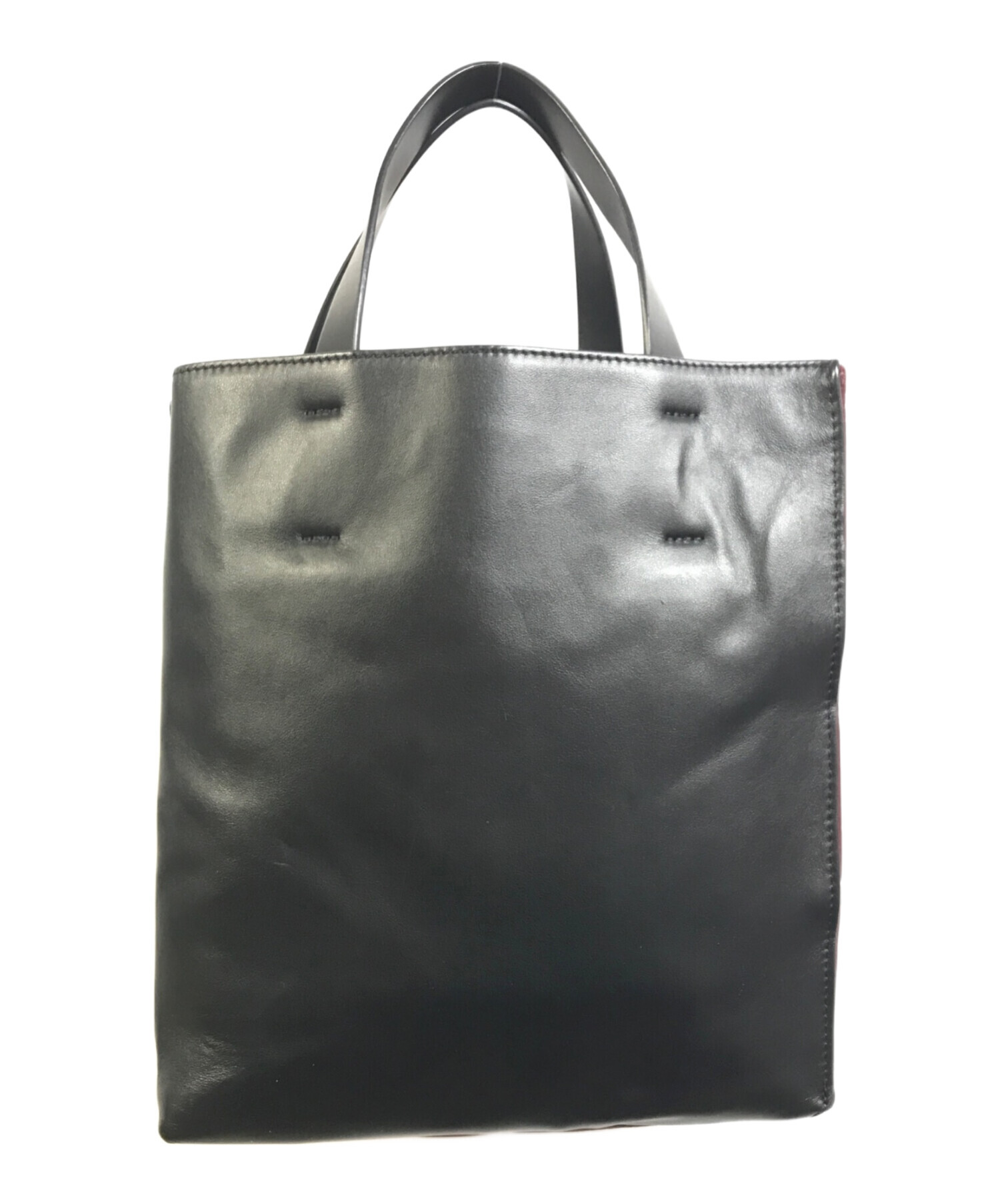 MARNI トートバッグ　炭×黒　タグ&袋付き　ほぼ未使用　値下げ応相談 MARNI トートバッグ 炭×黒 タグ&袋付き ほぼ未使用 値下げ応相談