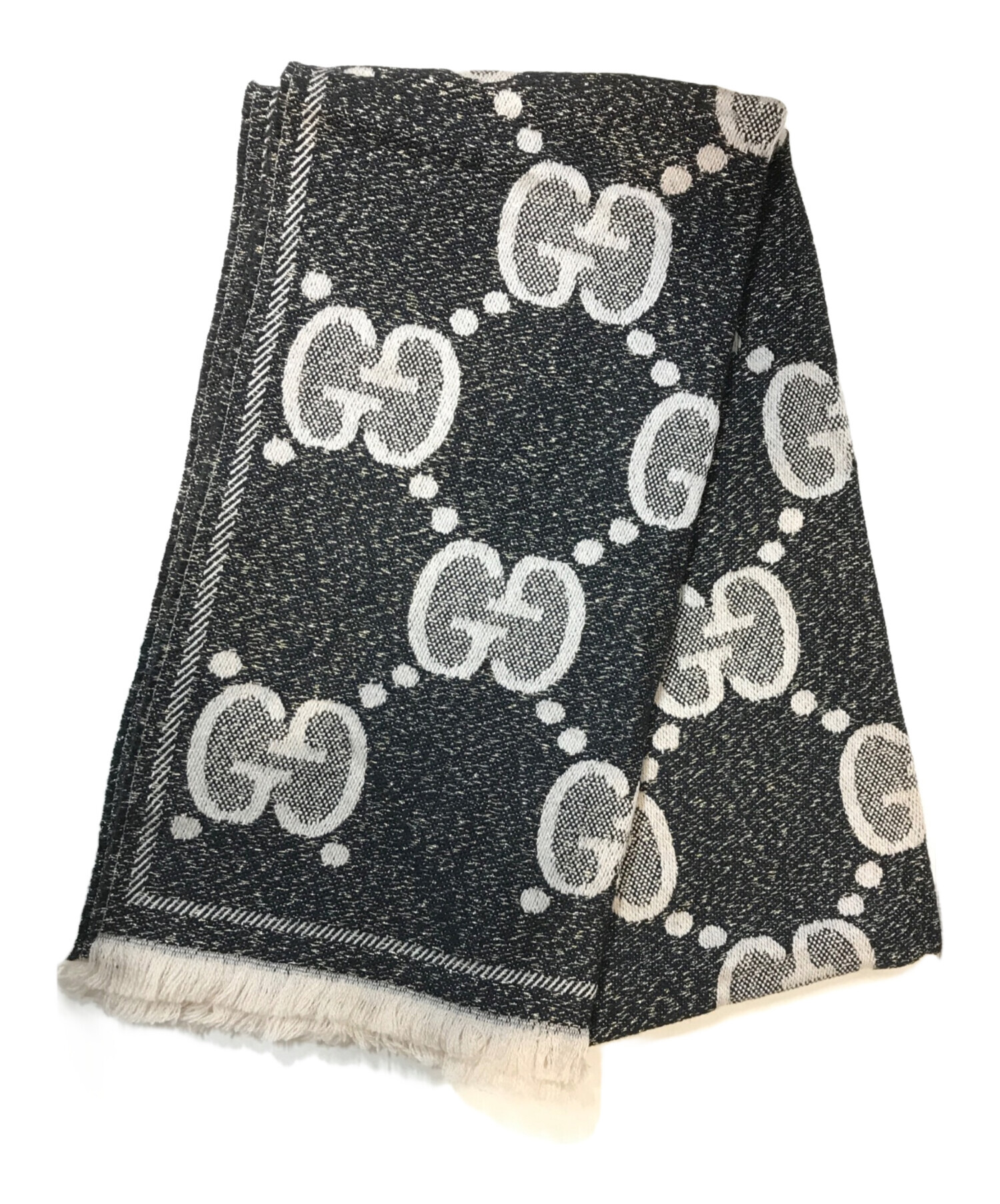 【Kms】GUCCI GGウールラメジャカードスカーフ (GUCCI GGウールリバーシブルジャカードウールスカーフ ☆Gucci☆ 小物