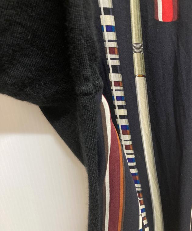 中古・古着通販】HERMES (エルメス) カシミヤシルク切替ニット