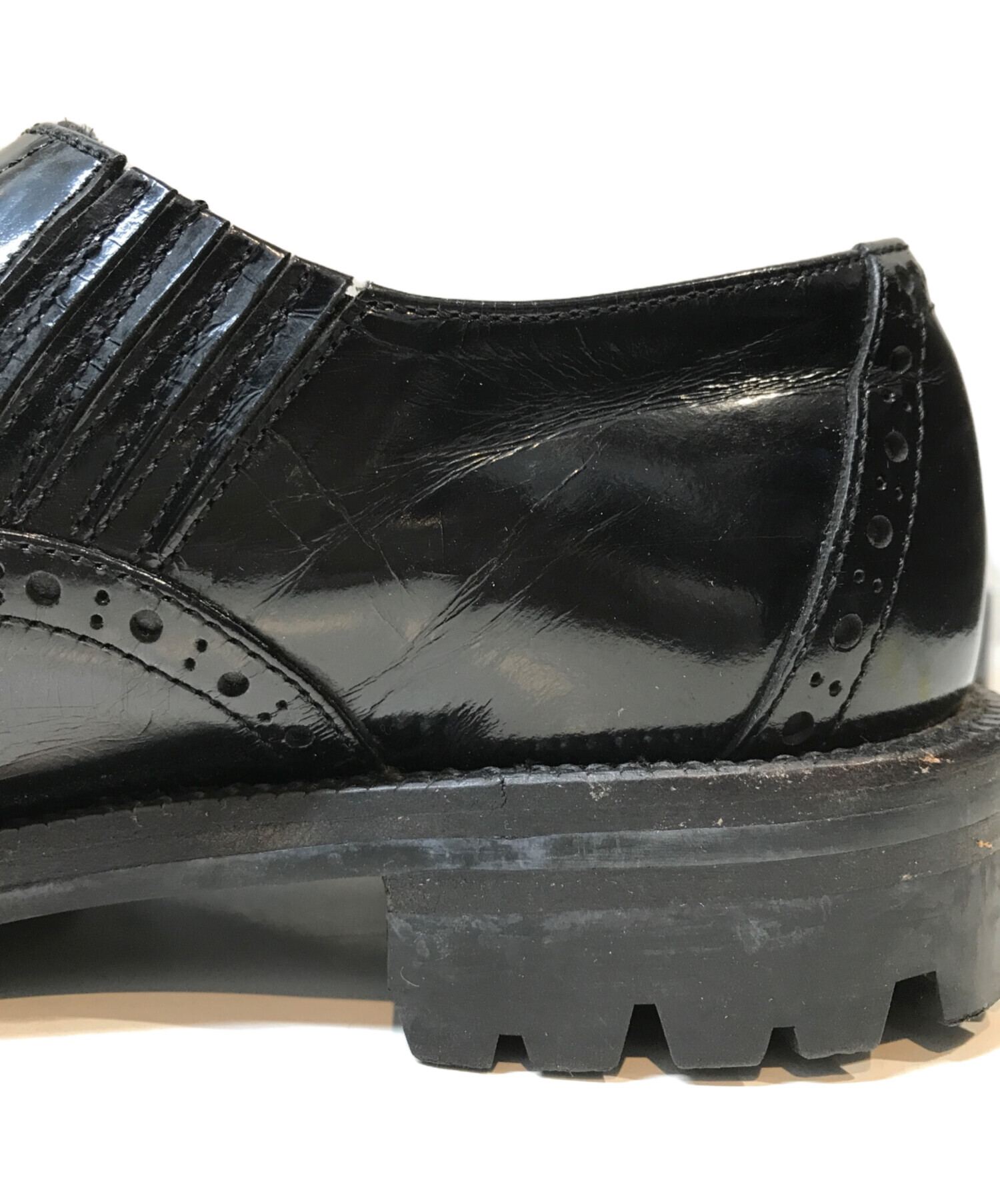 コムデギャルソン オム プリュス スタッズ ストレートチップ シューズ 26cm 年末大幅値引き※【新品 未使用】コムデギャルソンオムプリュス