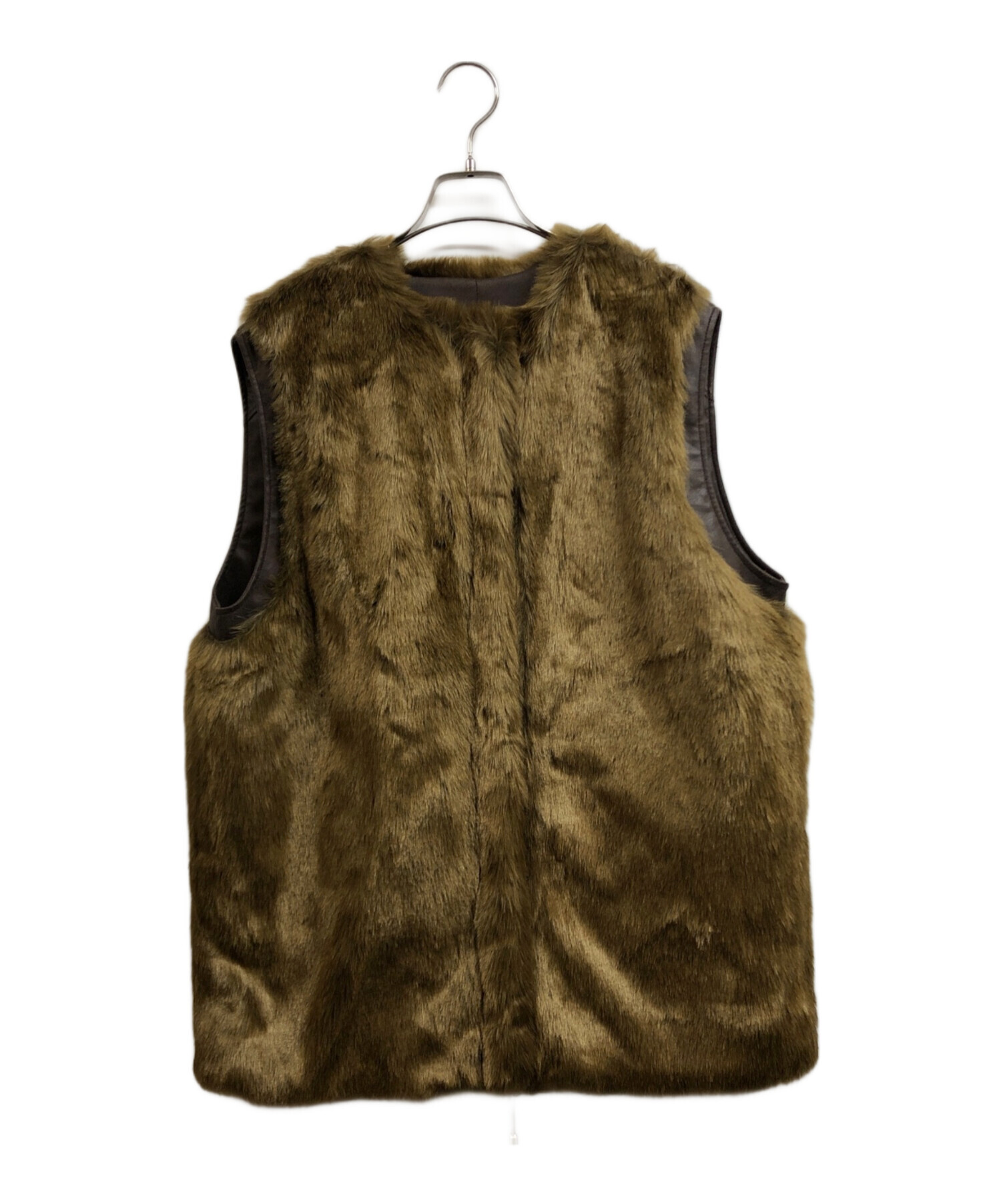 中古・古着通販】AMERI (アメリ) UND REVERSIBLE MOTTLED FUR VEST 