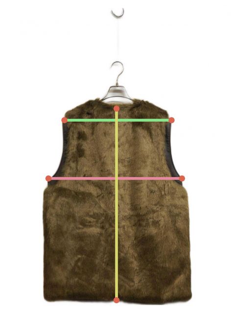 美品✨ アメリ AMERI ASYMMETRY FUR VEST ファーベスト 中古・古着通販】Ameri (アメリ) UND REVERSIBLE MOTTLED FUR VEST