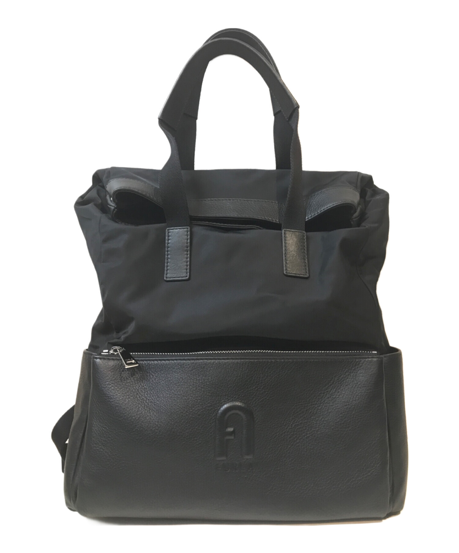 中古・古着通販】FURLA (フルラ) MAN URBANバックパックM ブラック