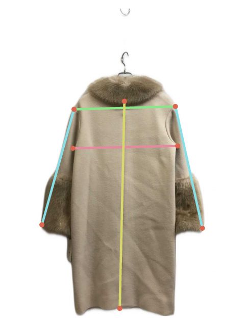 中古・古着通販】anuans (アニュアンス) ファートリムコクーンコート