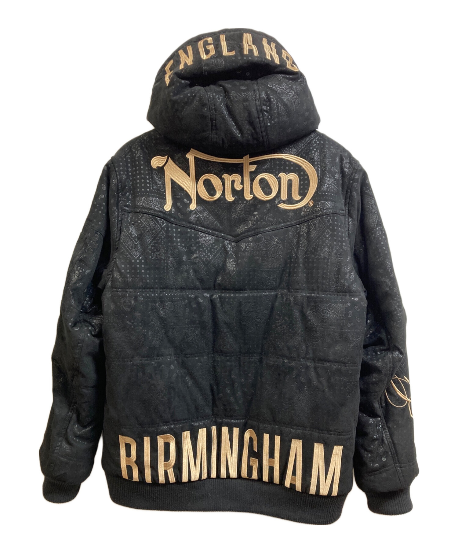 楽天市場】norton ma1の通販 ノートンNorton古着MA1黒L 刺繍ロゴ