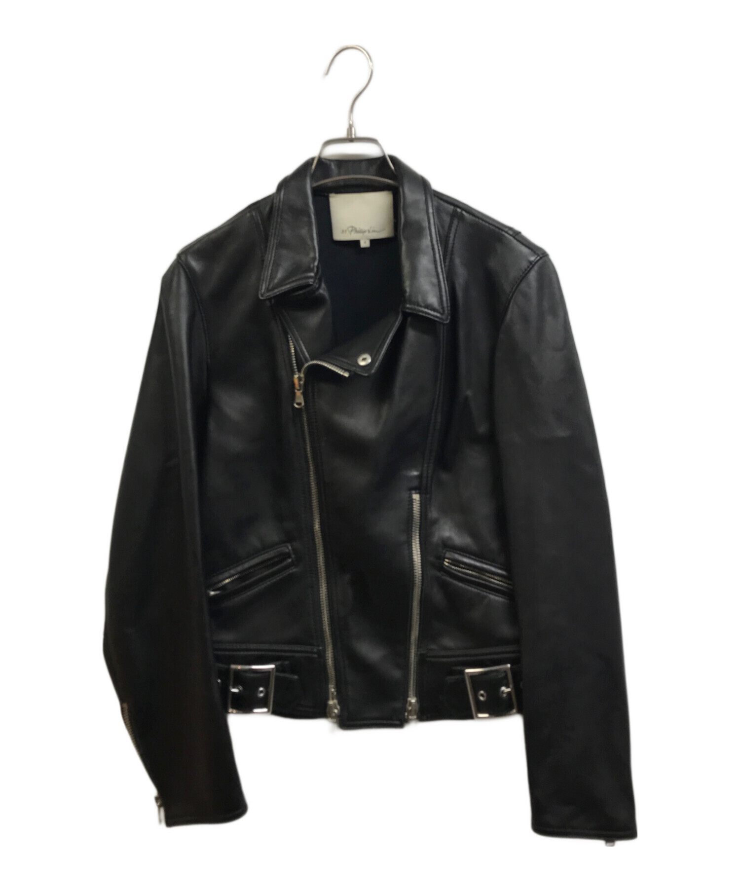 3.1 Phillip Lim 黒 レザージャケット サイズ6 フィリップリム 中古・古着通販】3.1 phillip lim (スリーワンフィリップリム