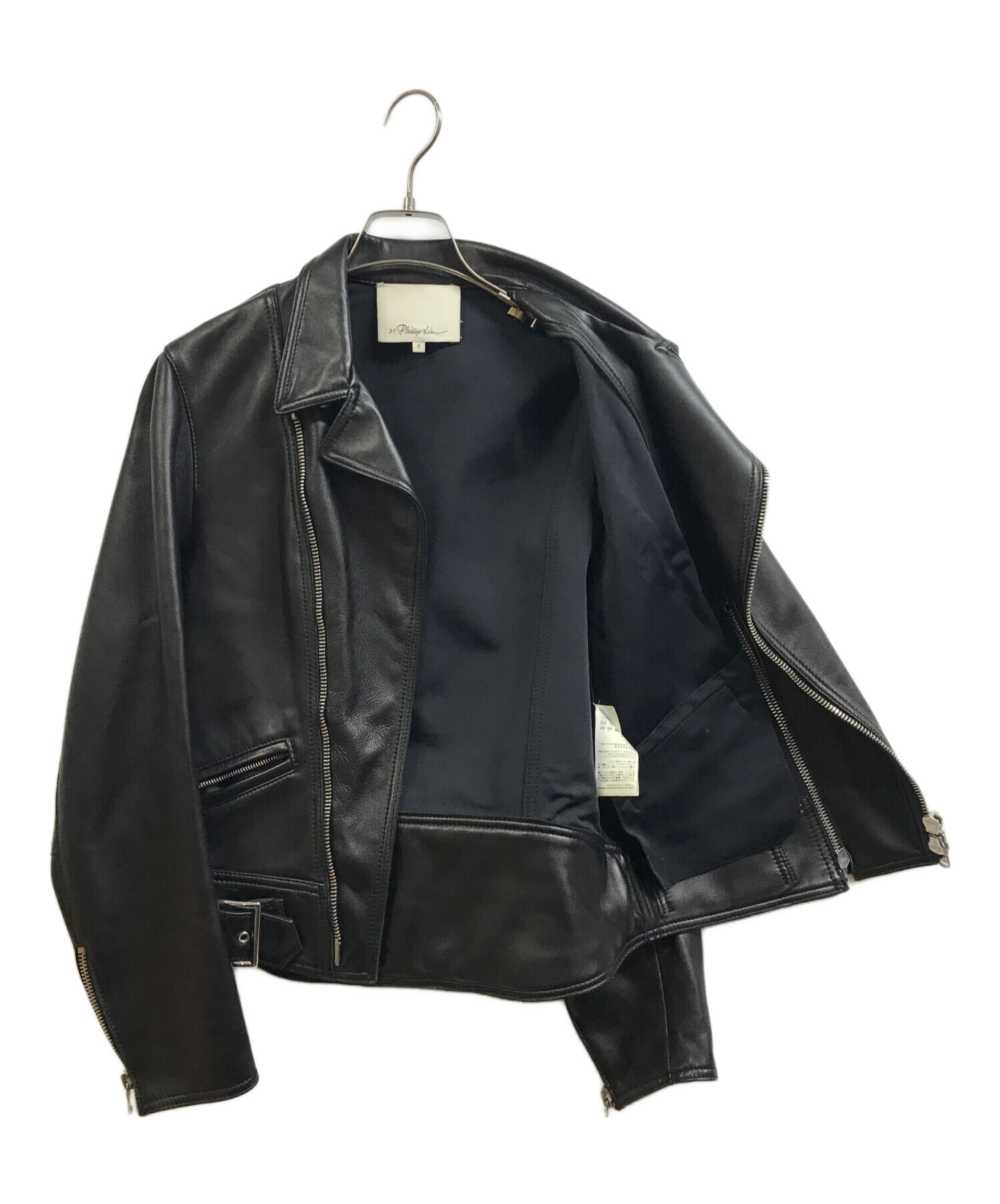 3.1 phillip lim レザージャケット サイズ2 中古・古着通販】3.1 phillip lim (スリーワンフィリップリム