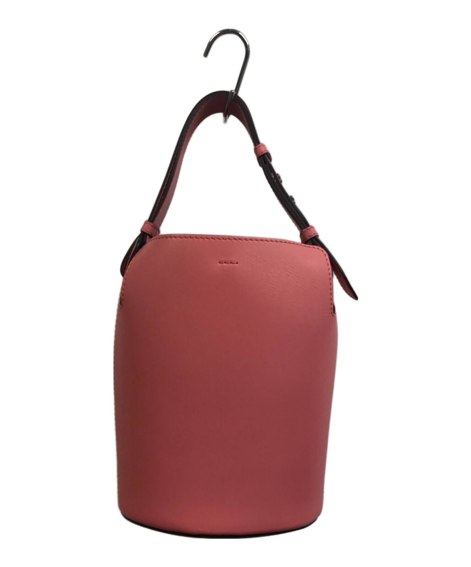 Burberry バーバリー バケツ型ショルダーバッグ チェック柄 紺