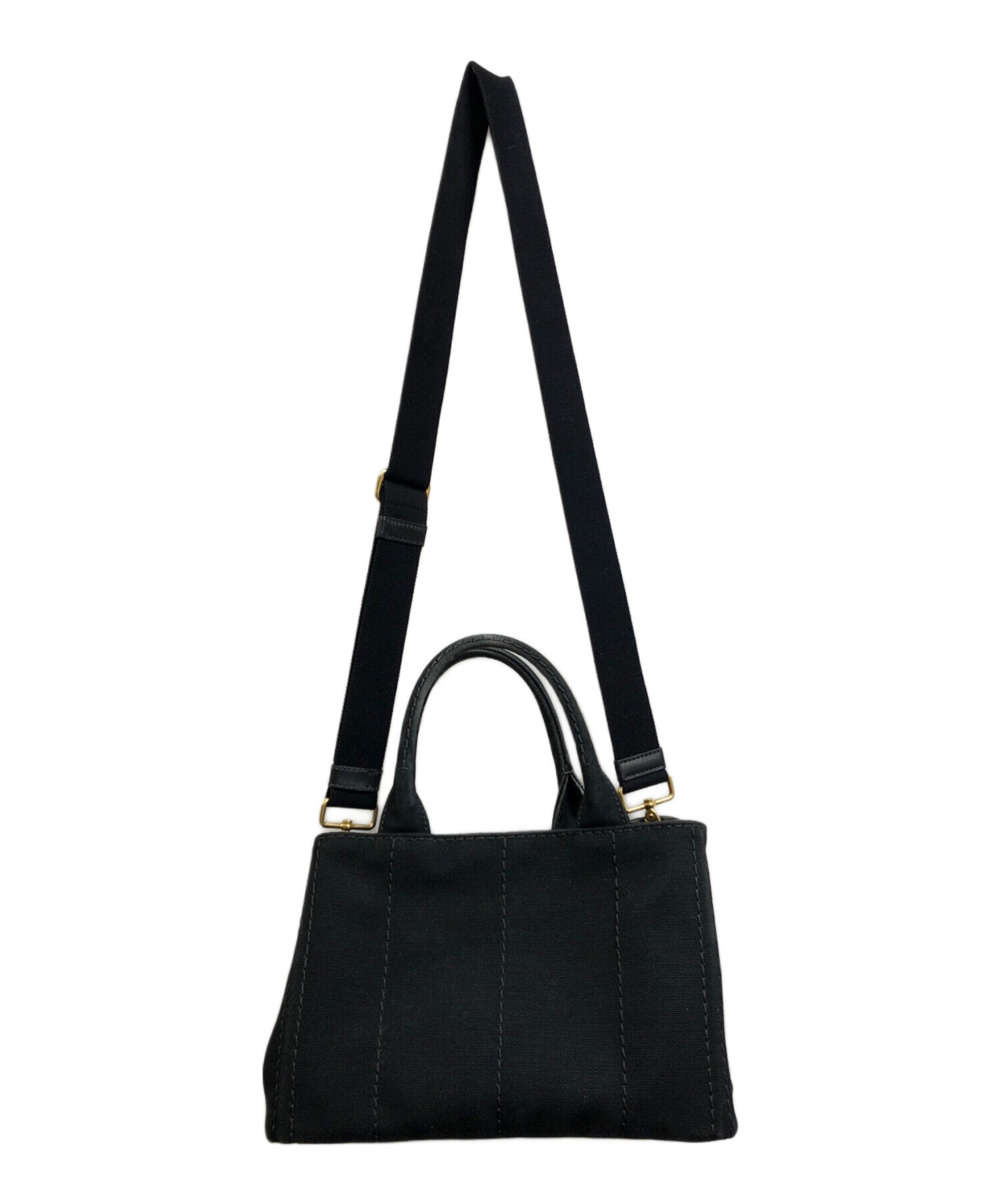 中古・古着通販】PRADA (プラダ) トライアングル カナパ ハンドバッグ 