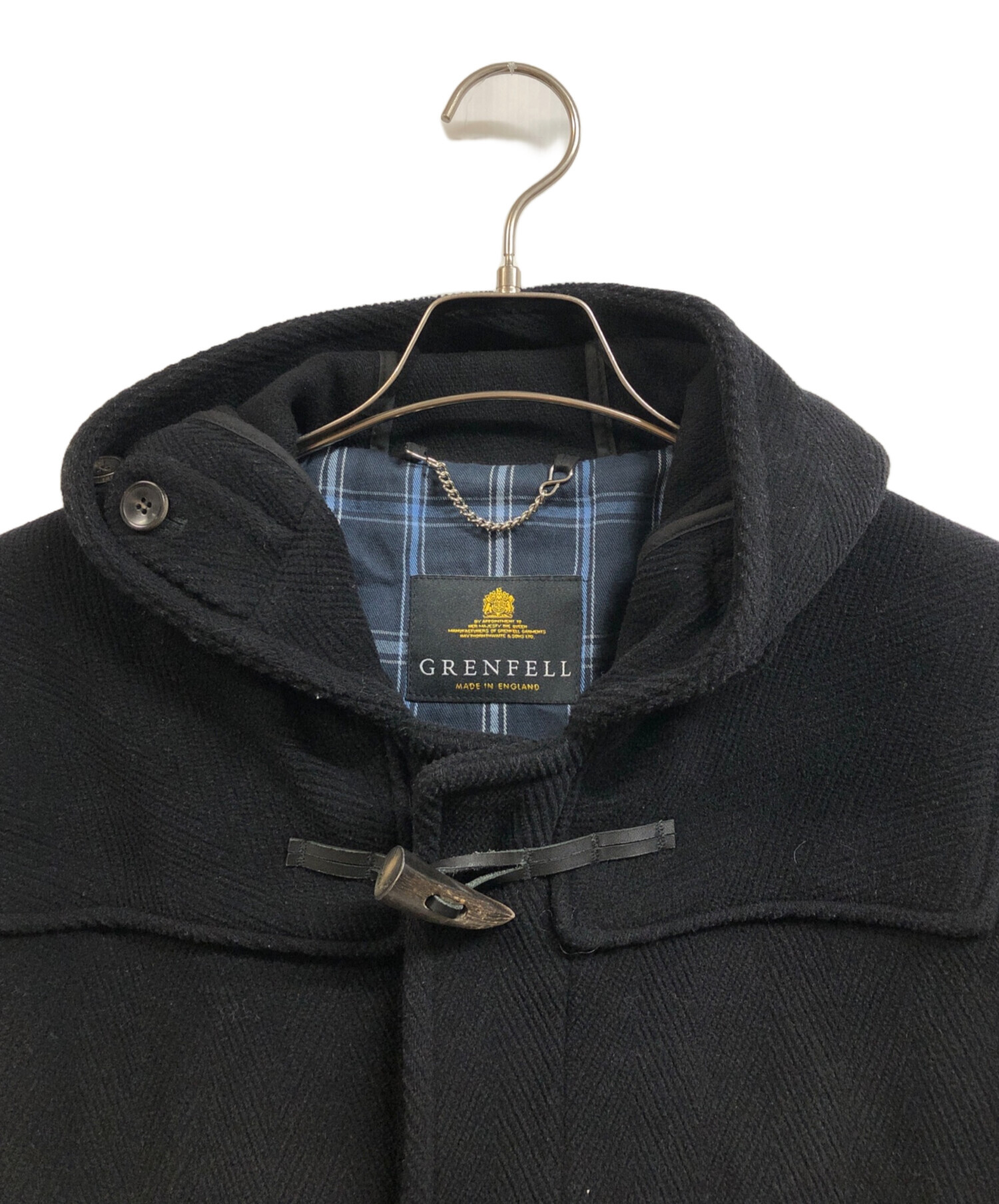 中古・古着通販】GRENFELL (グレンフェル) ダッフルコート ブラック 中古・古着通販】GRENFELL (グレンフェル) ダッフルコート ブラック