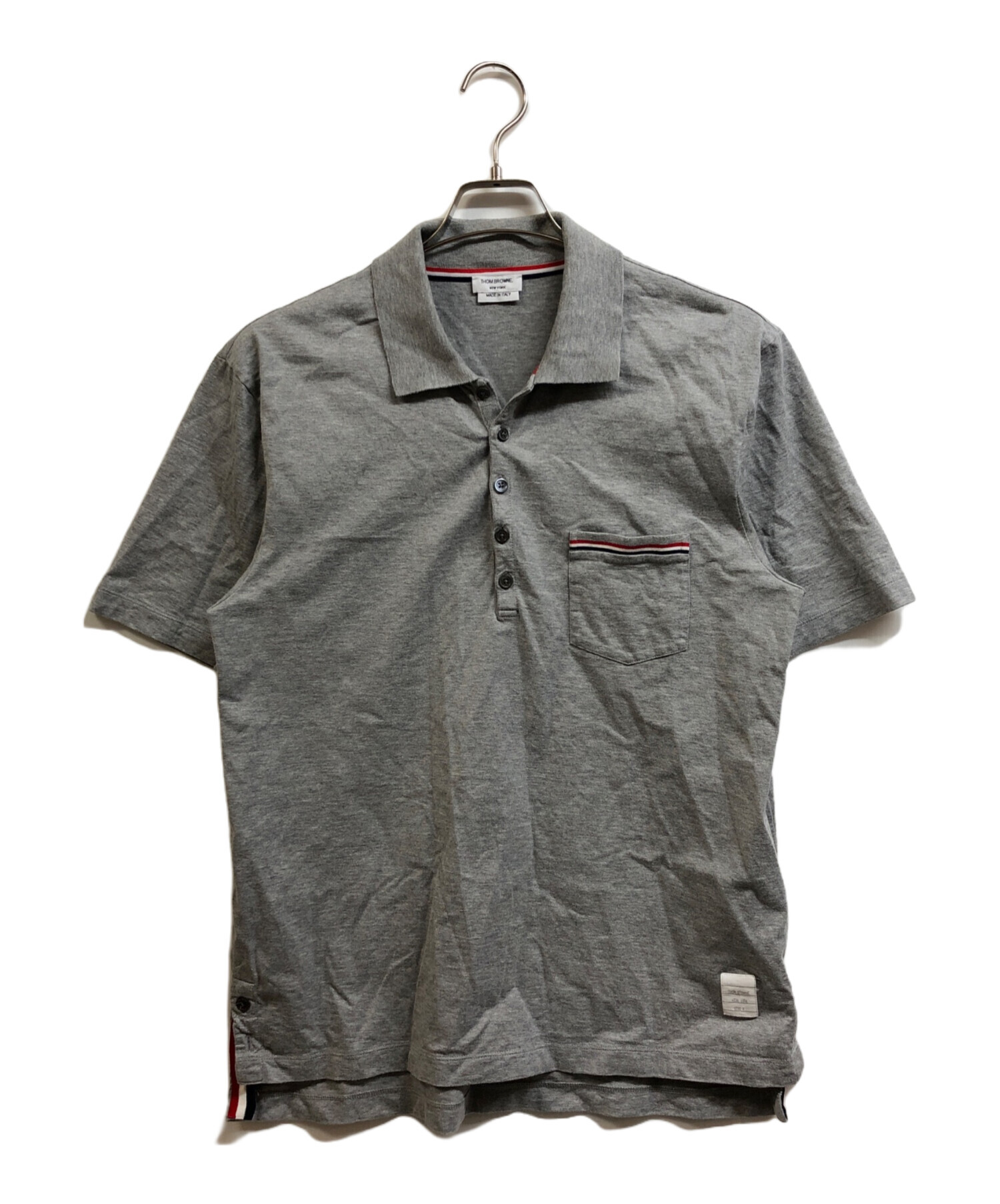 中古・古着通販】Thom Browne (トムブラウン) ポロシャツ グレー 