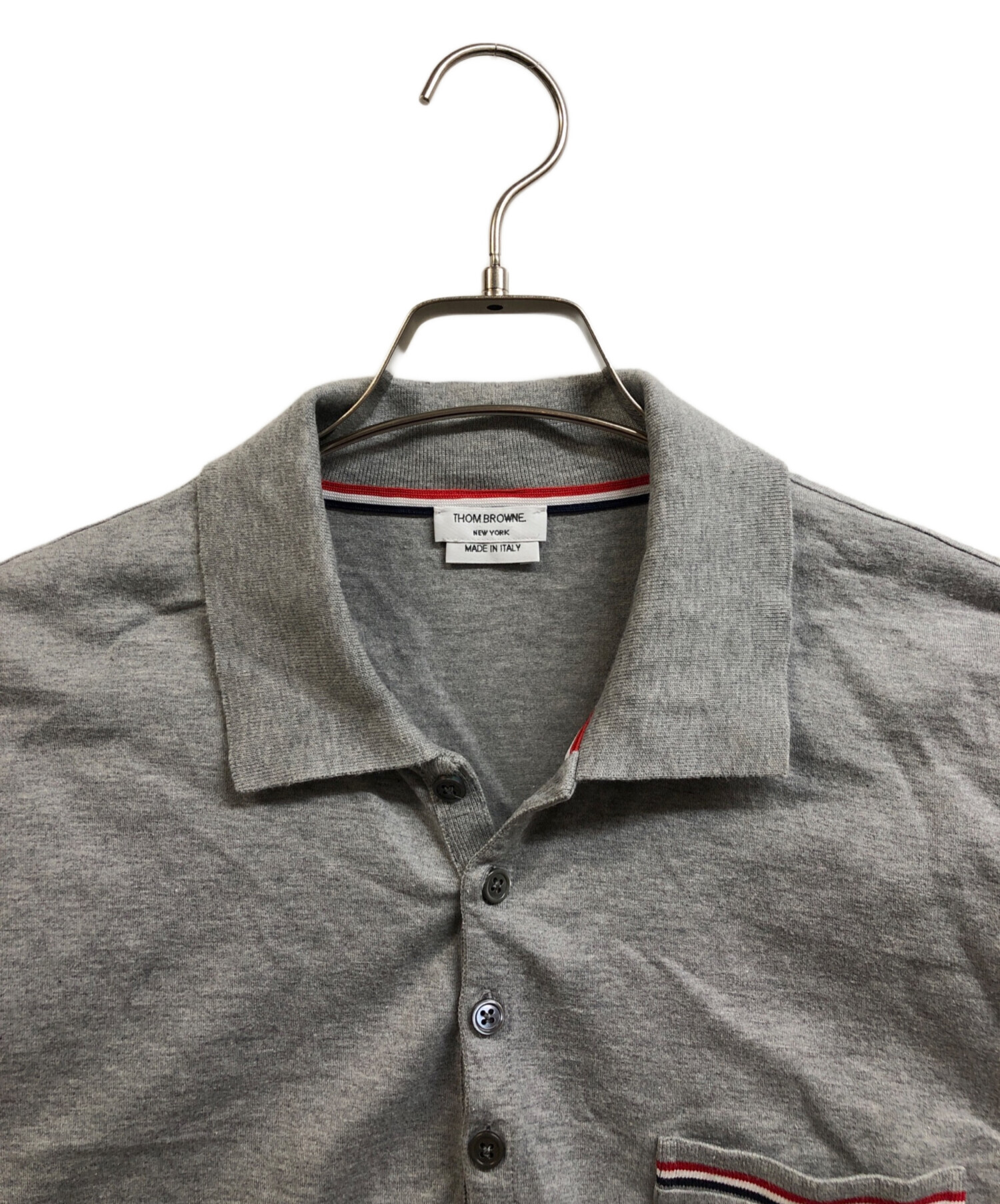 中古・古着通販】Thom Browne (トムブラウン) ポロシャツ グレー 