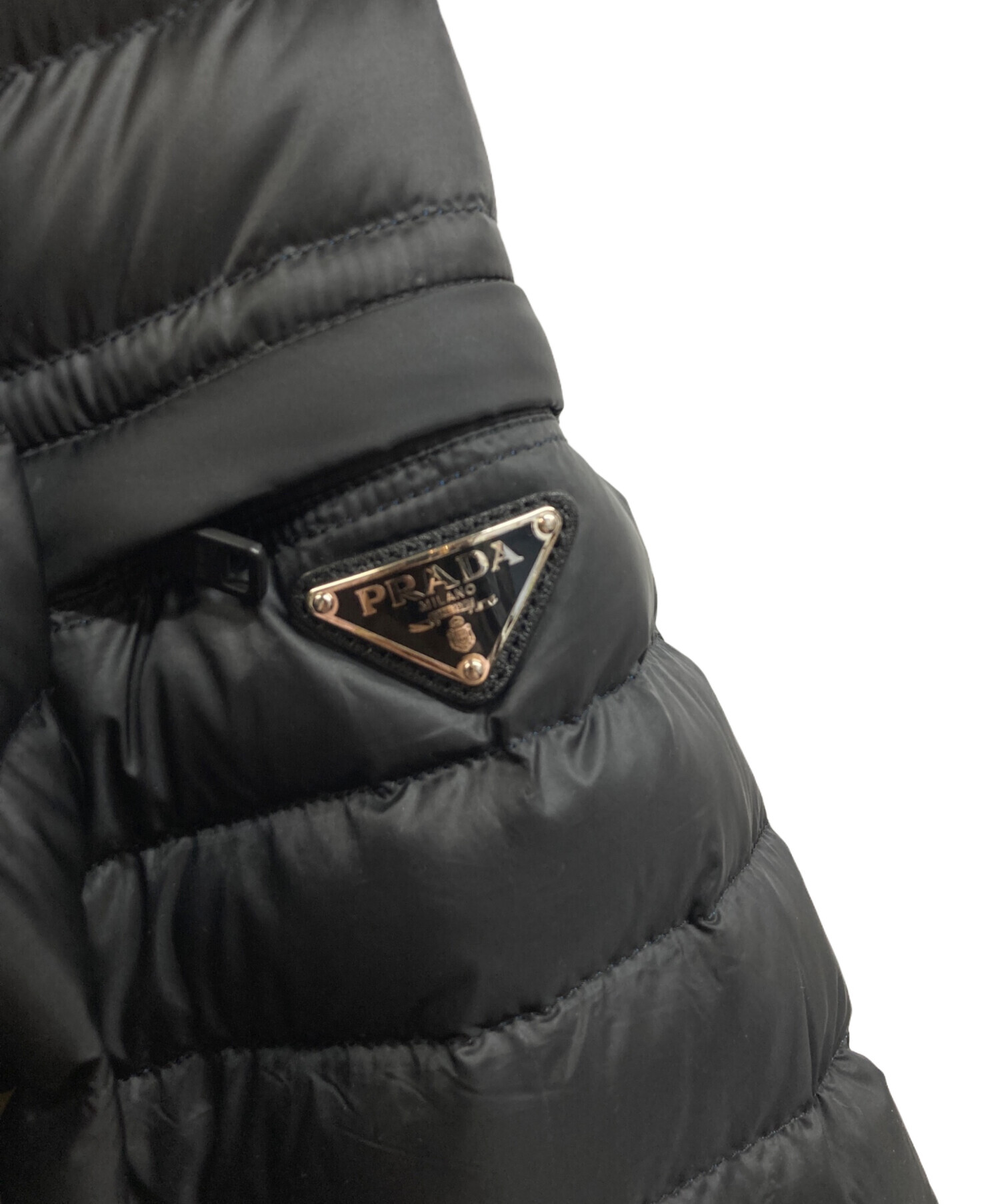 中古・古着通販】PRADA (プラダ) ダウンジャケット ブラック サイズ:44