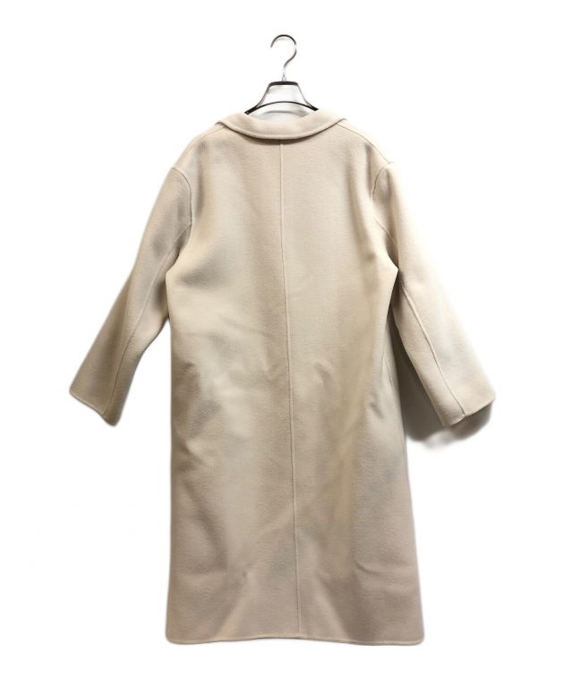 希少3L【ニジュウサンク】シルクウールブレンド コート 44 大きい ベージュ ニジュウサンク 23区 ウールカシミヤビーバー チェスターコート