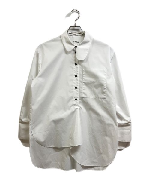 ☆ENFOLD エンフォルド☆ASYMMETRY CAPE！新品未使用タグ付！！ 中古・古着通販】ENFOLD (エンフォルド) ASYMMETRY－ROUND SHIRT