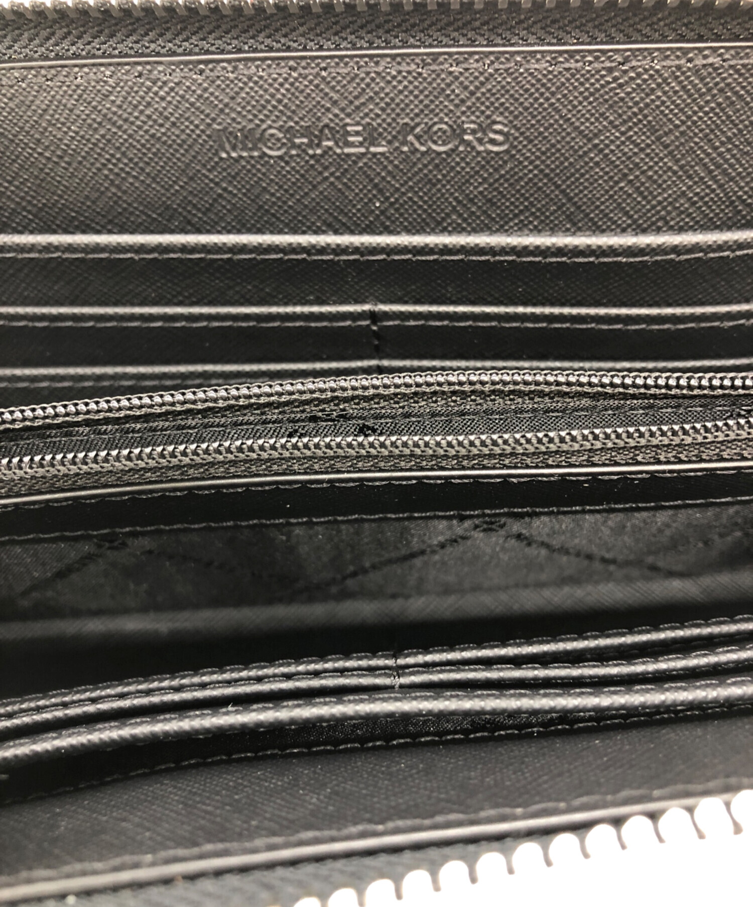 中古・古着通販】MICHAEL KORS (マイケルコース) 長財布 ブラック 