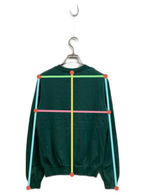 MOSCHINO ケーブルニットカーディガン モスグリーン S相当*LD1451 中古