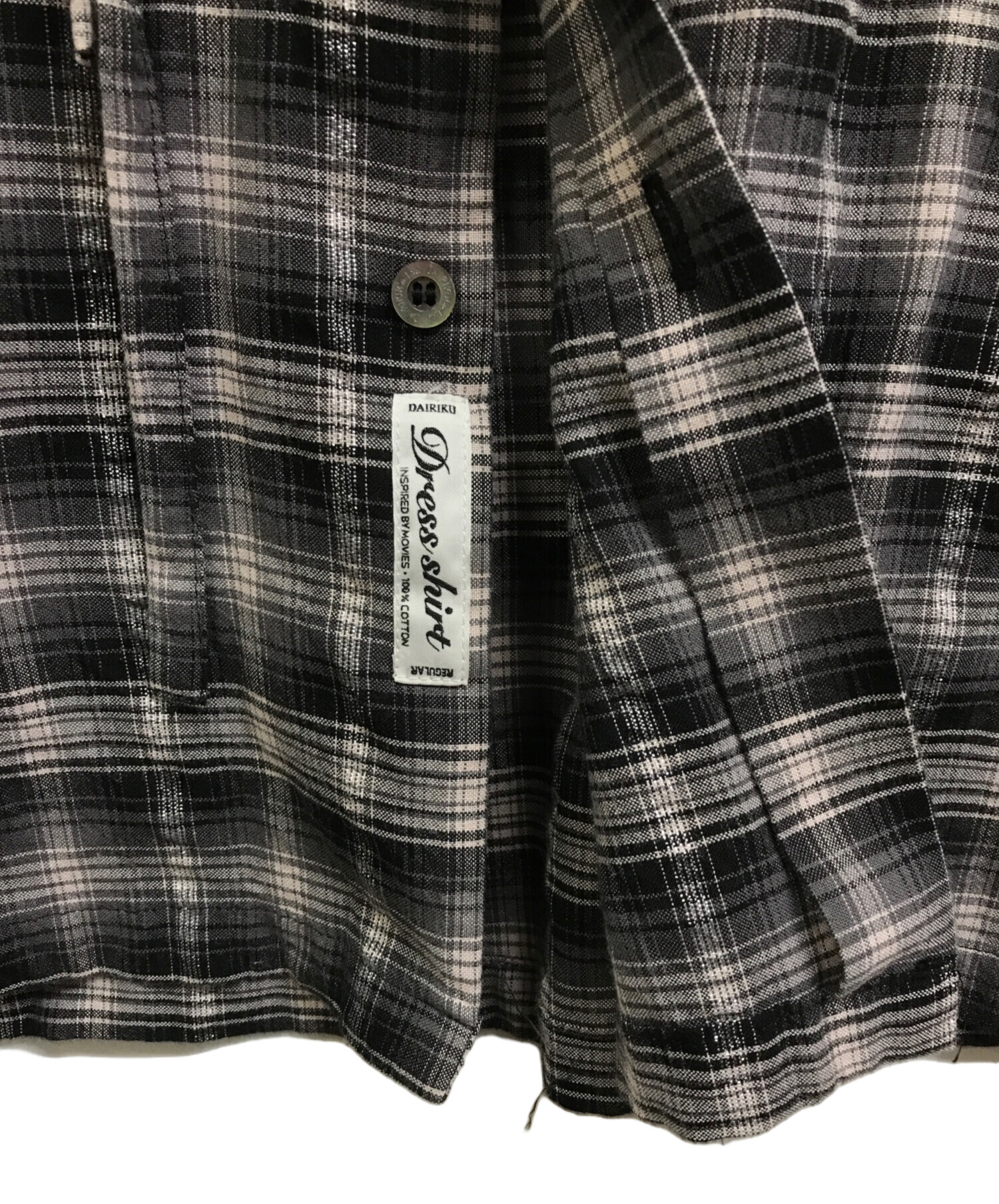 中古・古着通販】DAIRIKU (ダイリク) 23AWRibbon Tie Check Shirt
