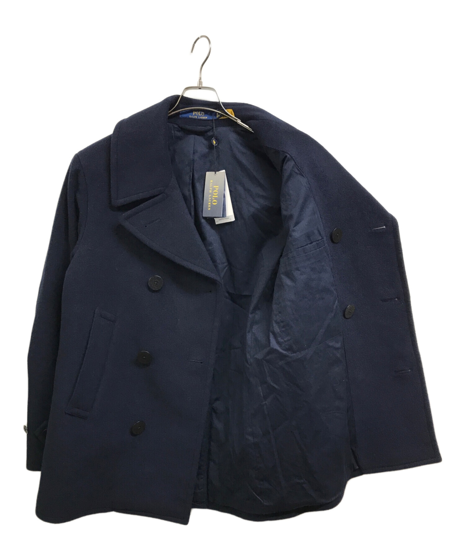 【希少】ポロラルフローレン　イタリー Pコート ダブル ネイビー 中古・古着通販】POLO RALPH LAUREN (ポロ・ラルフローレン) Pコート