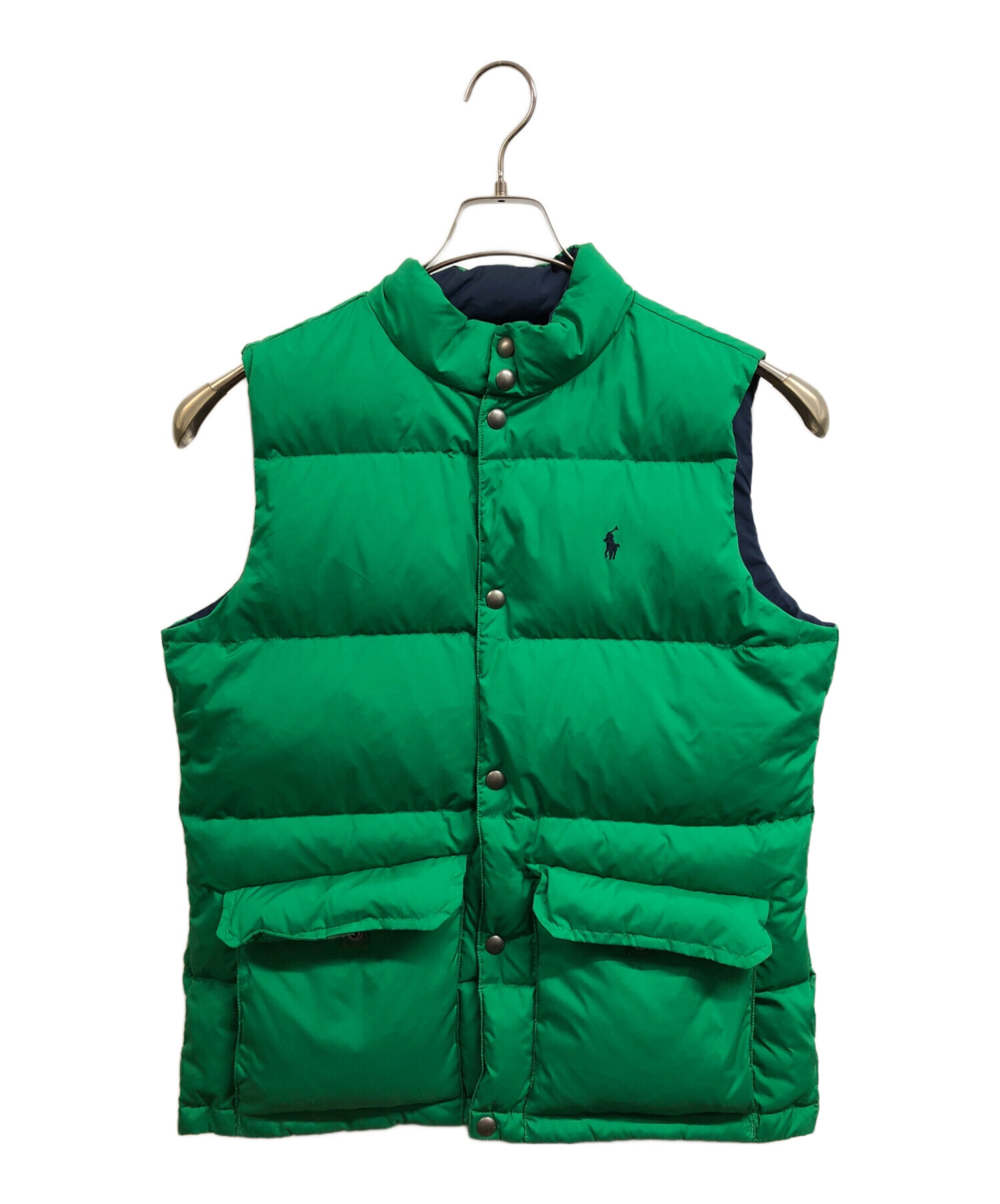 POLO SPORT サイズ XLフルジップ オリーブグリーン ナイロンベスト POLO SPORT サイズ XLフルジップ オリーブグリーン ナイロン