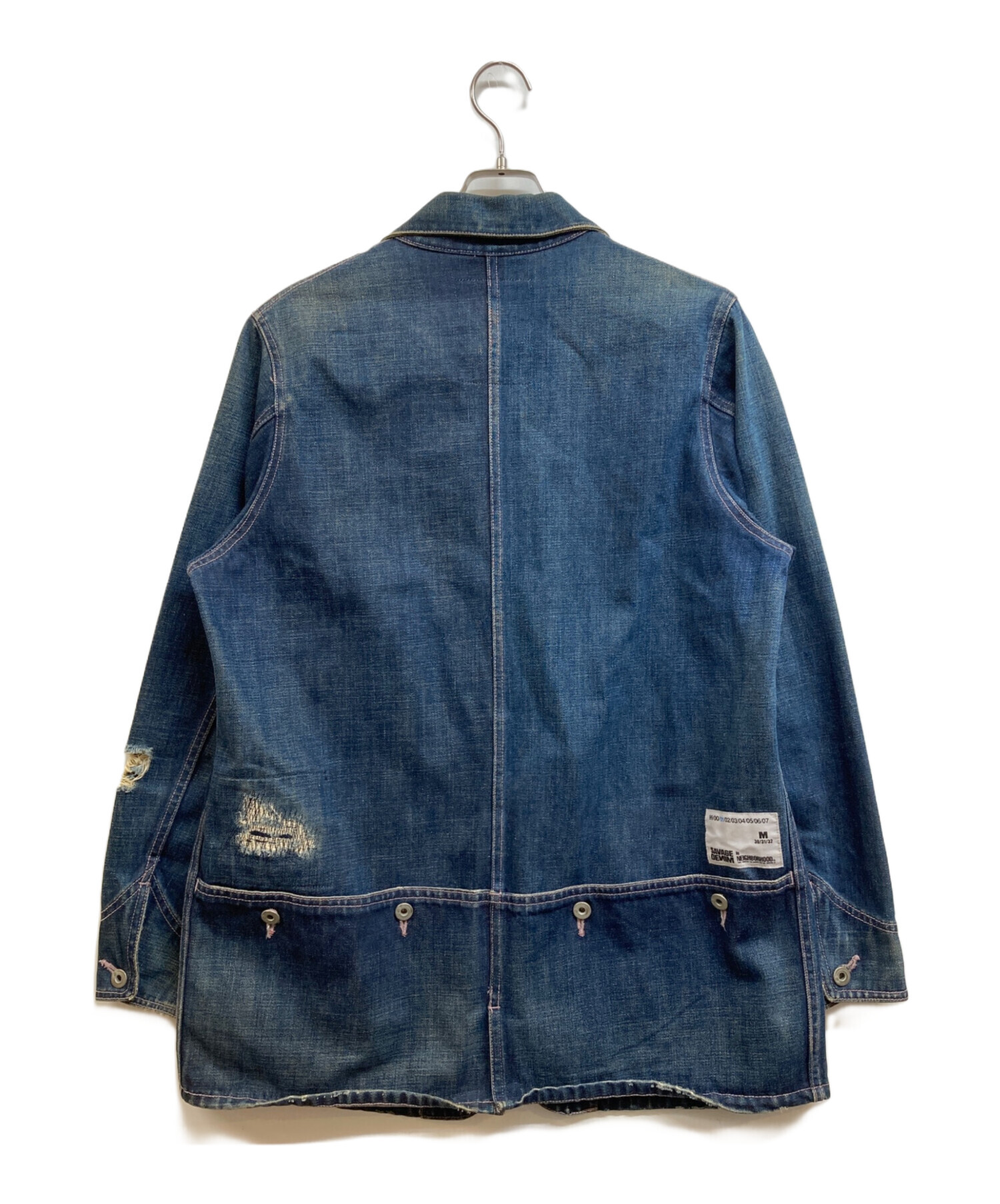 中古・古着通販】NEIGHBORHOOD (ネイバーフッド) リペア加工デニム 中古・古着通販】NEIGHBORHOOD (ネイバーフッド) リペア加工デニム