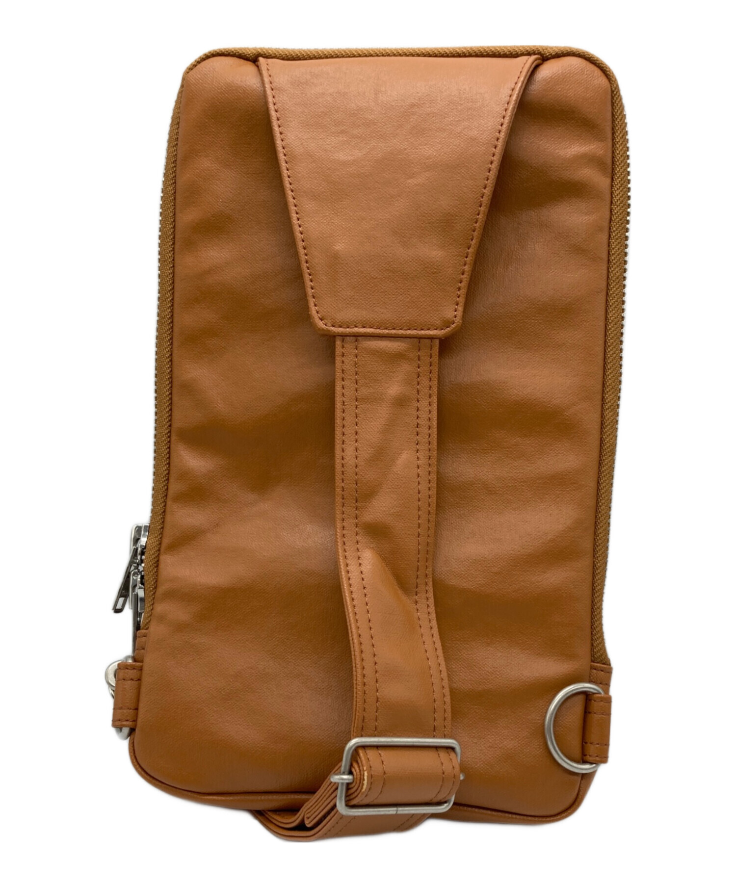 PORTER フリースタイル スリングショルダーバッグ ブラウン 中古・古着 