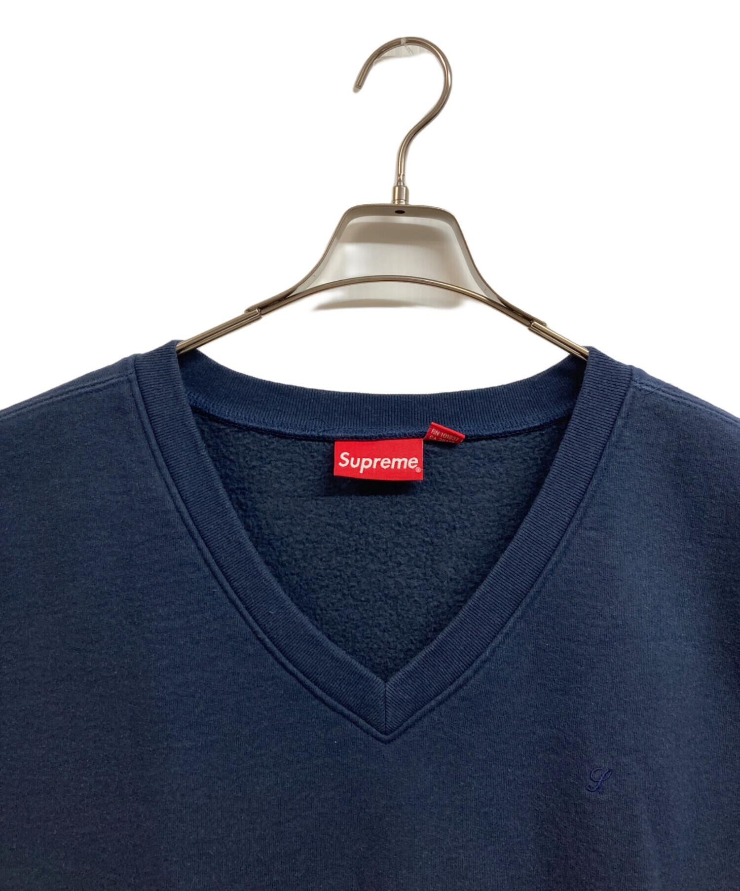 定価以下:Supreme Sweatshirt Vest Navy Sサイズ 中古・古着通販】Supreme (シュプリーム) Sweatshirt Vest