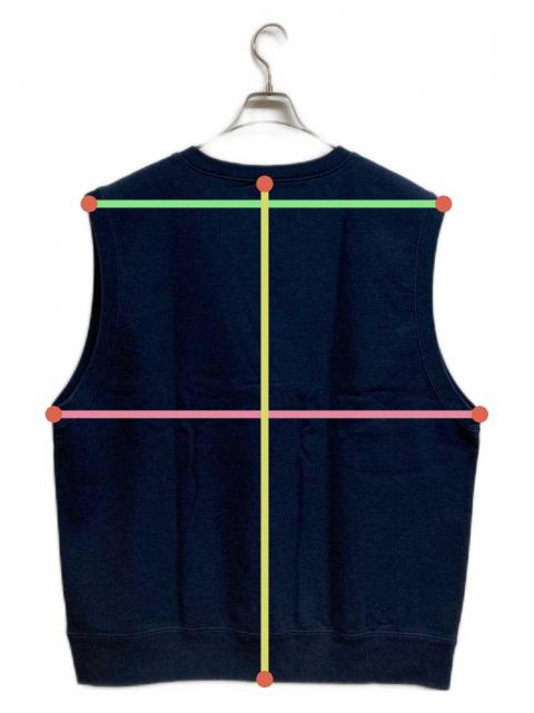 中古・古着通販】Supreme (シュプリーム) Sweatshirt Vest ネイビー