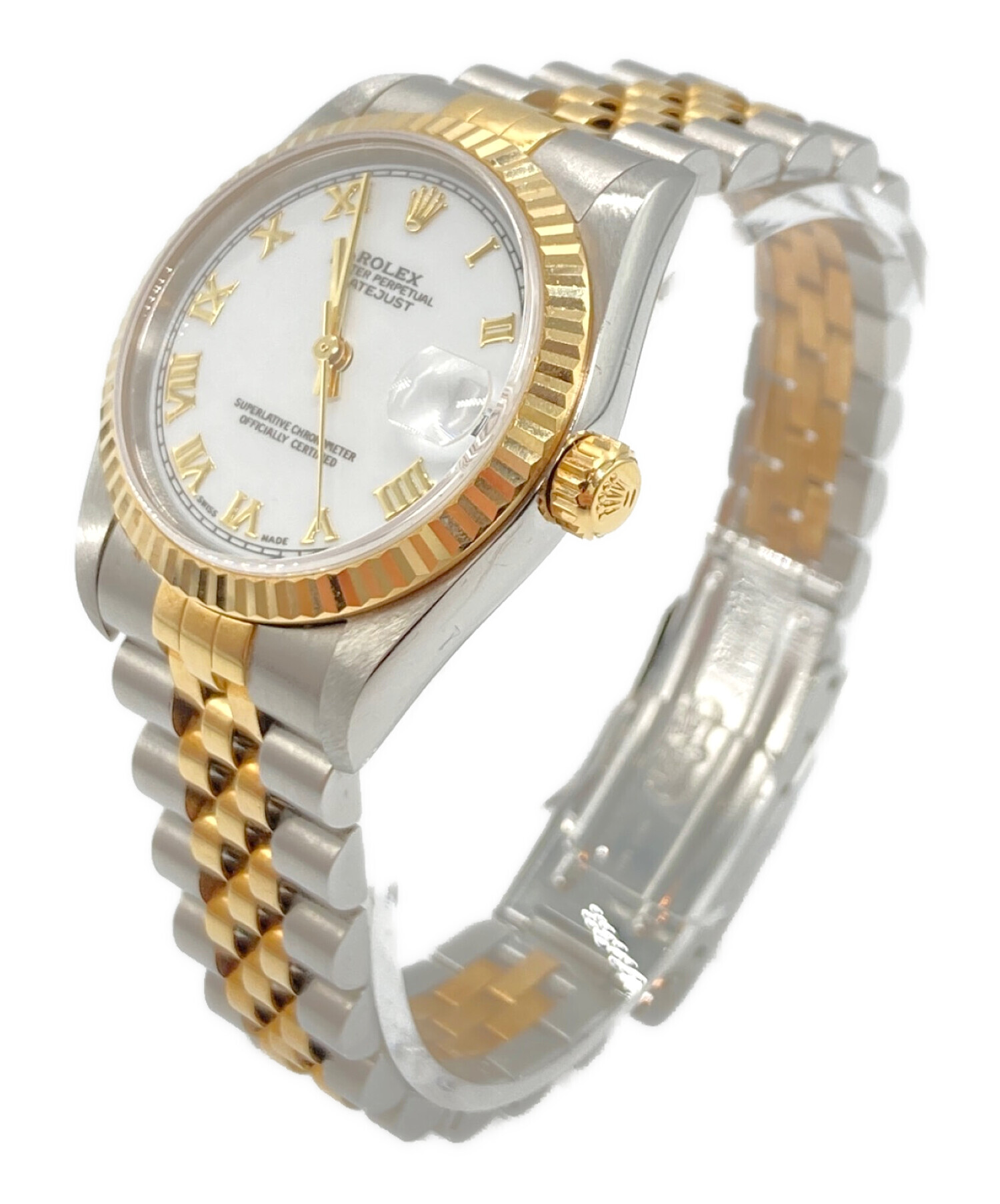 d.i.a 　新品未使用 中古・古着通販】ROLEX (ロレックス) デイトジャスト ホワイト