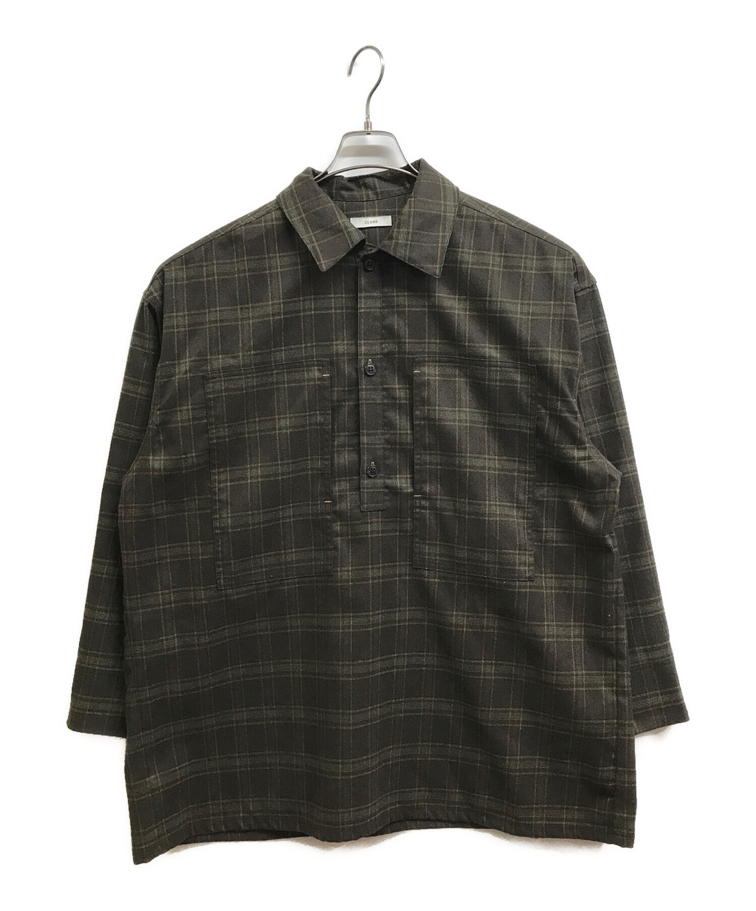 クラネ完売品！CHECK POCKET OVER SHIRT