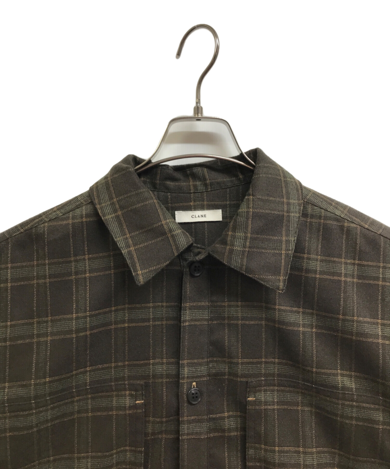 中古・古着通販】CLANE (クラネ) チェックポケットオーバーシャツ