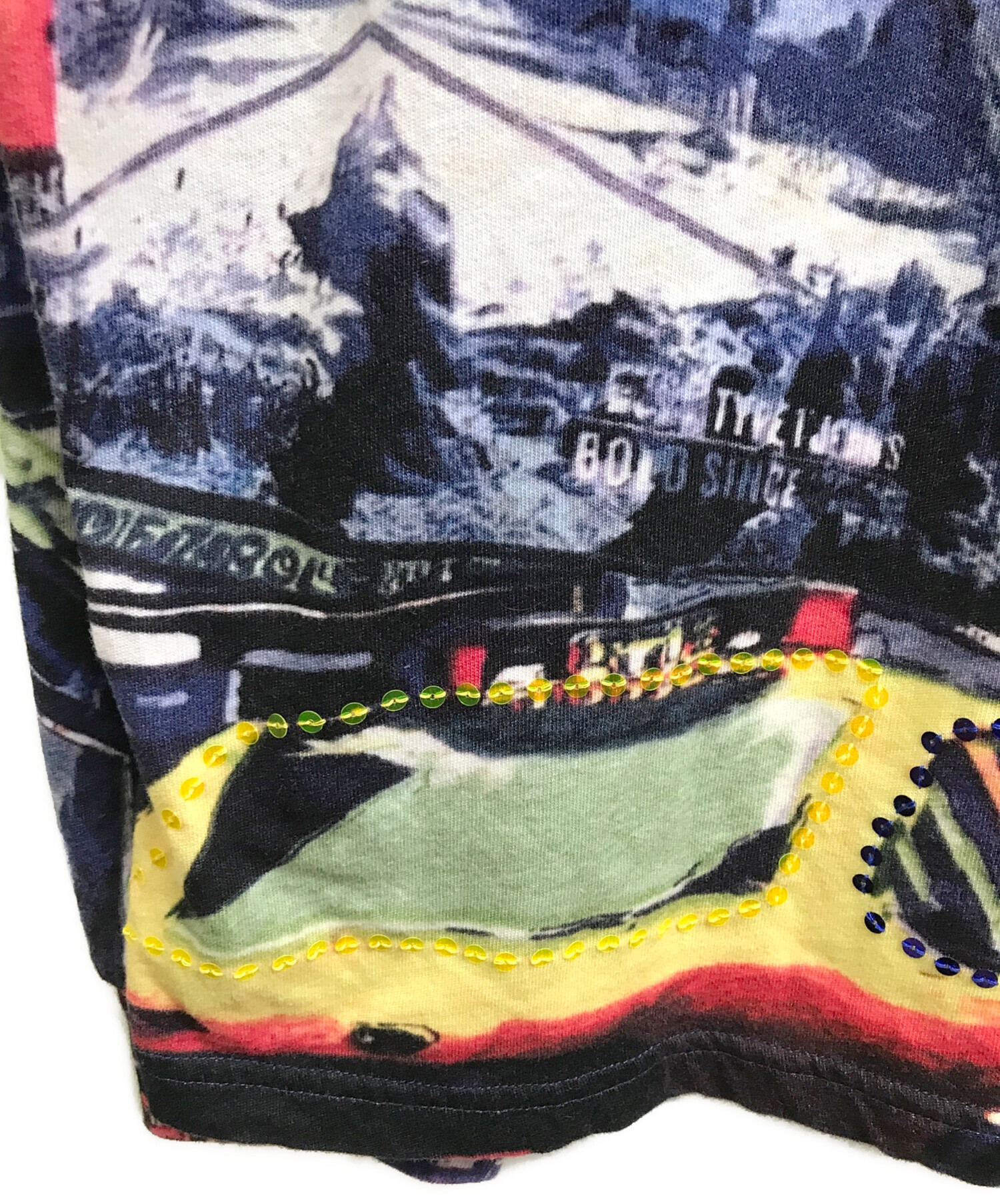 中古・古着通販】SUPREME (シュプリーム) Skyline Sequin L/S パープル 