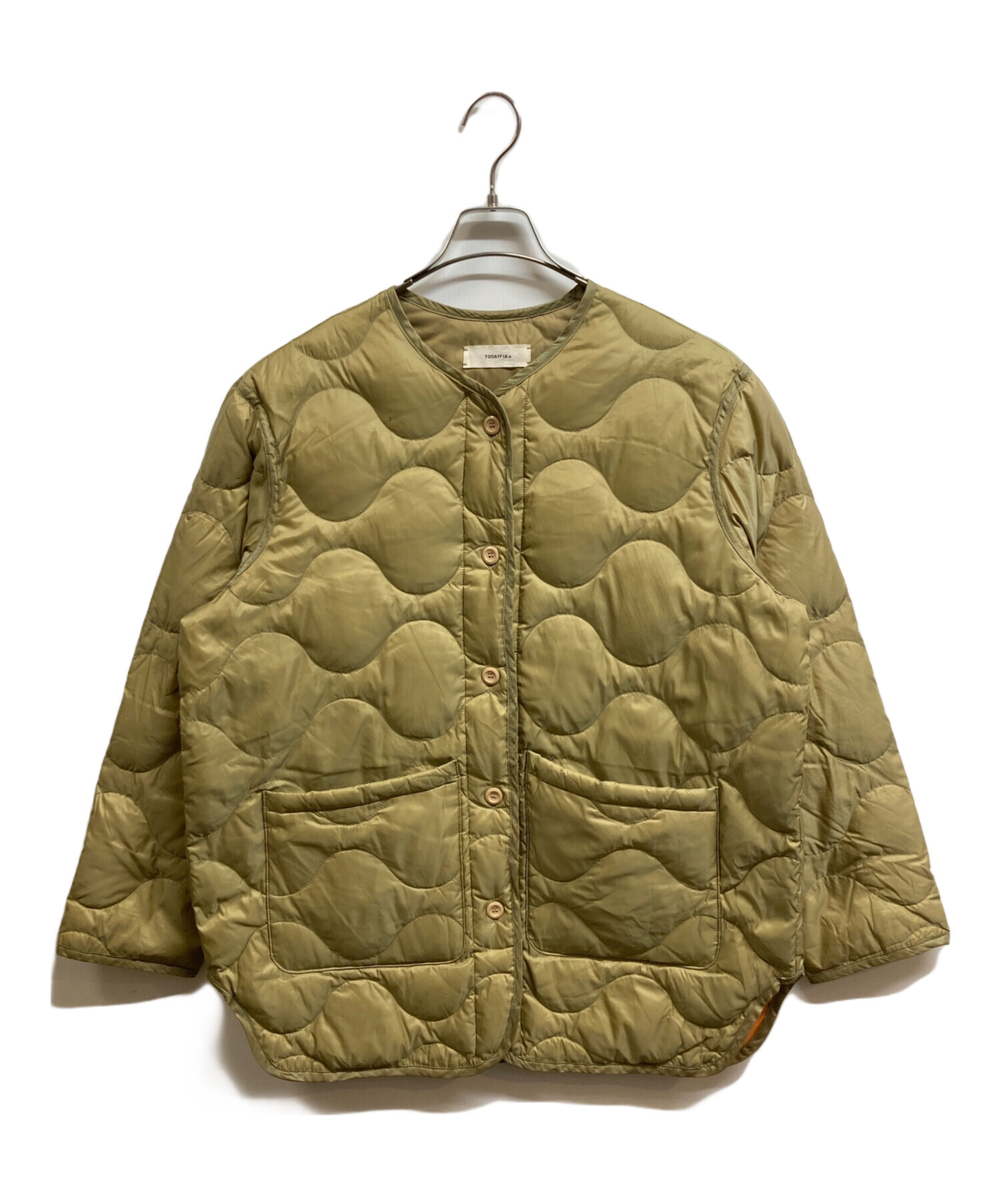 中古・古着通販】TODAYFUL (トゥデイフル) Collarless Quilting Jacket