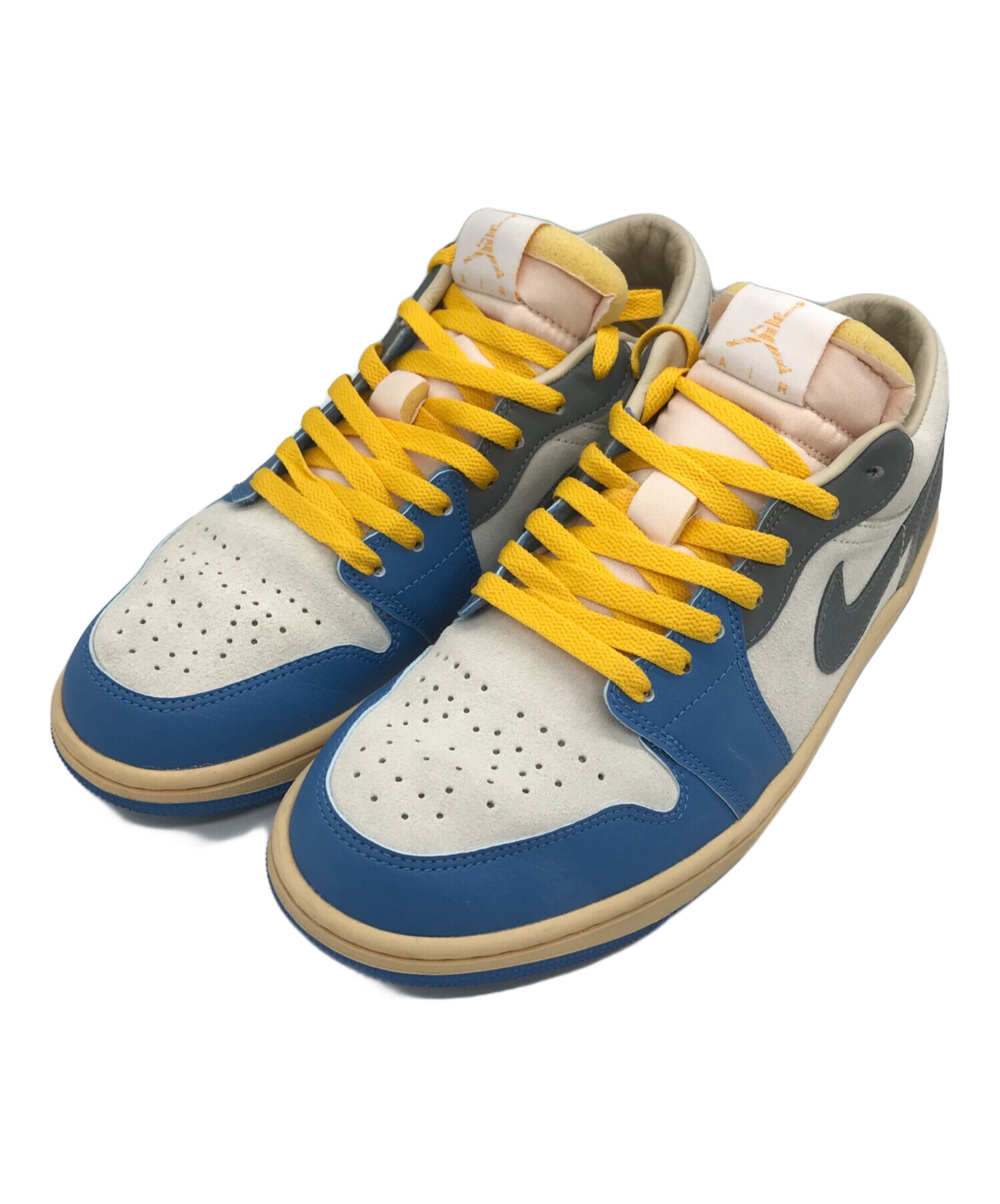 中古・古着通販】NIKE (ナイキ) AIR JORDAN 1 LOW SE ブルー×イエロー  