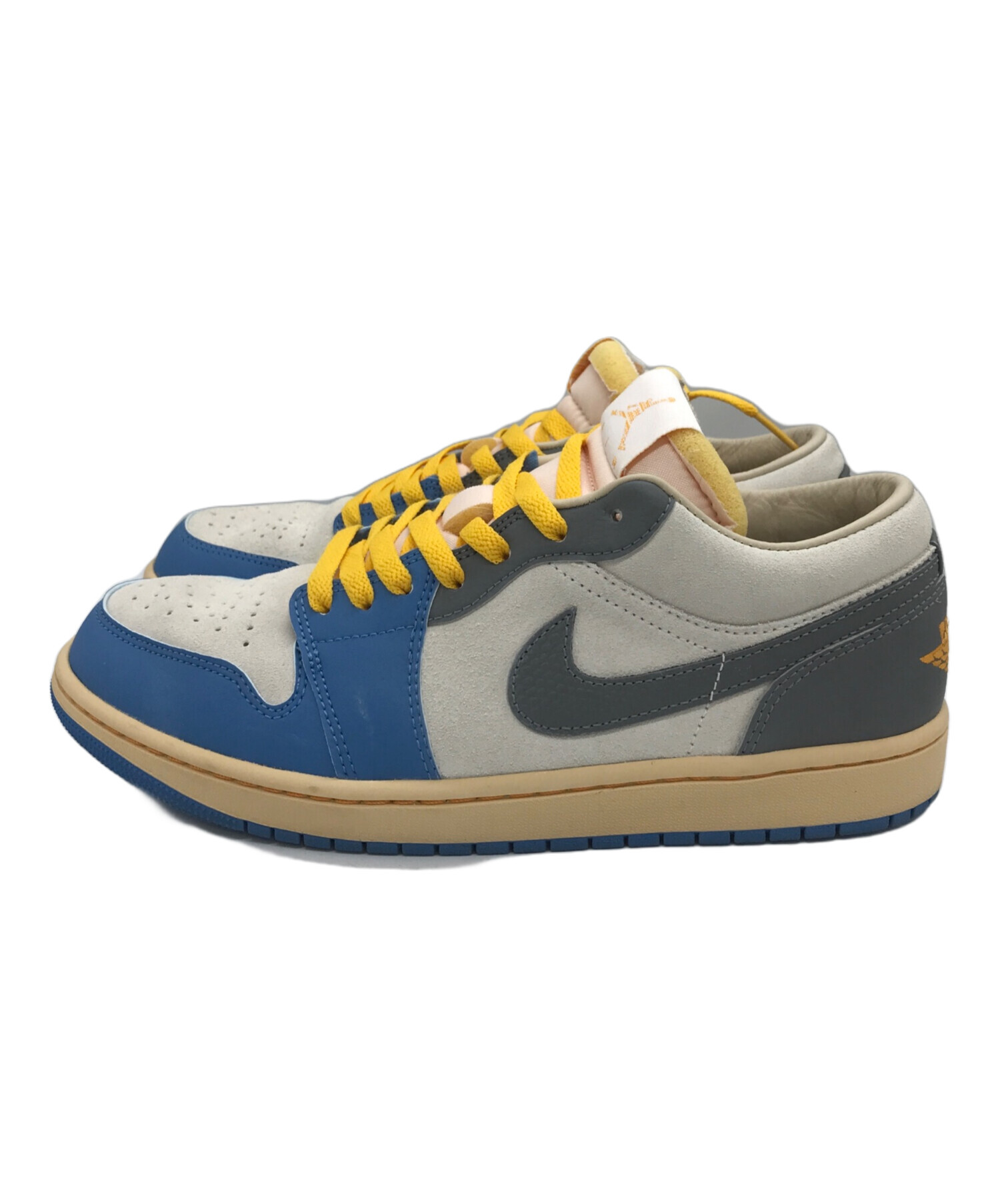 中古・古着通販】NIKE (ナイキ) AIR JORDAN 1 LOW SE ブルー×イエロー 