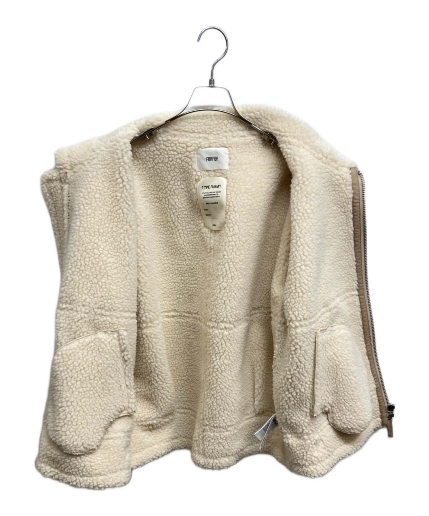 中古・古着通販】FURFUR (ファーファー) レザーライクボンバー